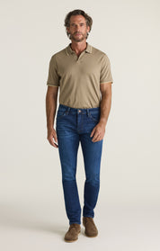 Cool Tapered Leg Jeans in Dark Brushed Vintage
