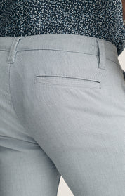 Verona Straight Leg Chino Pants In Blue Honeycomb