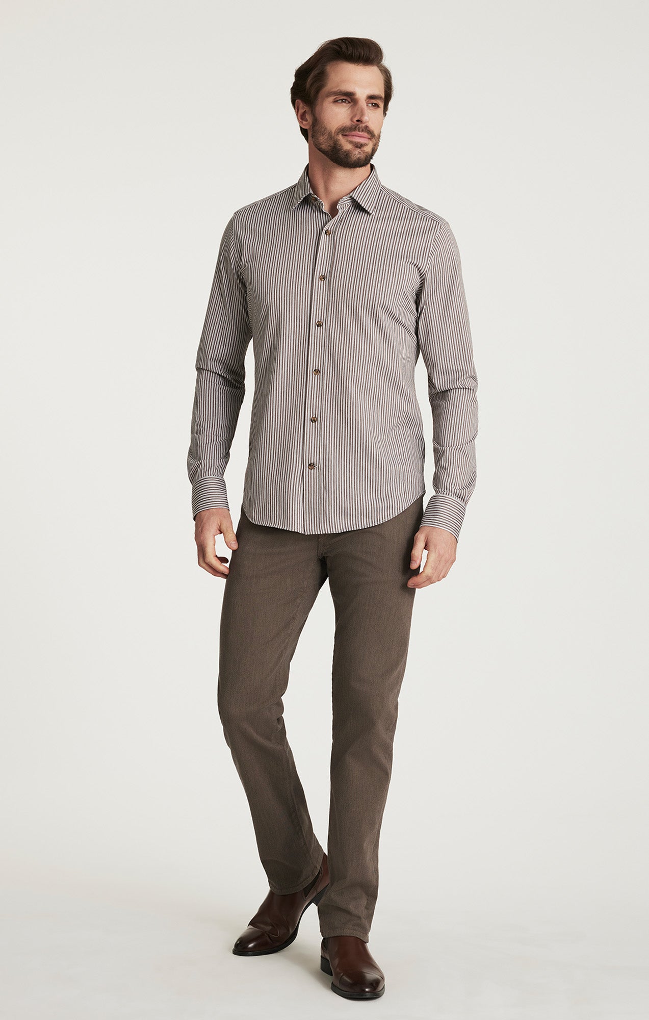 Striped Shirt in Grey