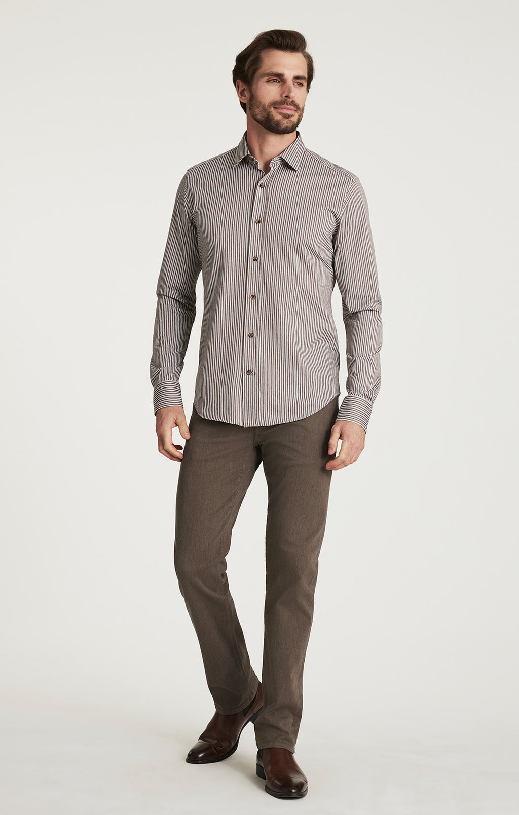 Striped Shirt in Brown
