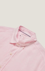 Linen Chambray Shirt in Pink