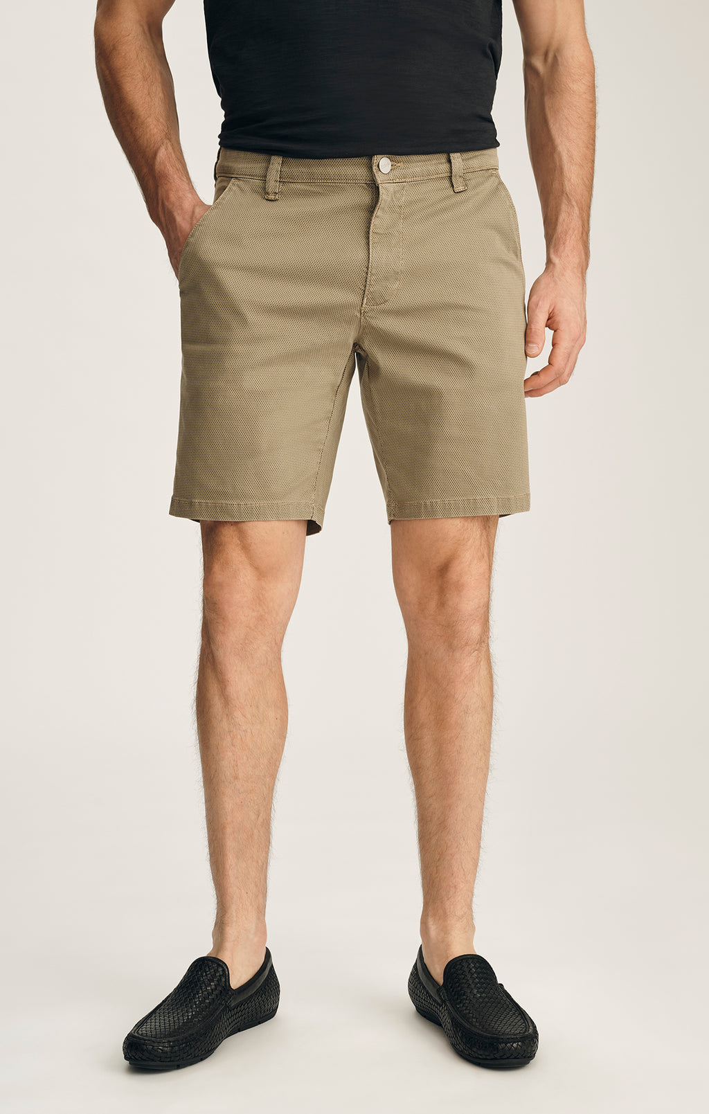 Arizona Slim Shorts In Khaki Tie Print