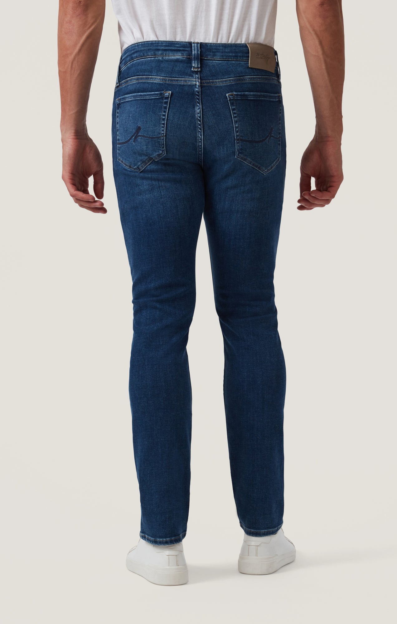 Cool Tapered Leg Jeans in Dark Brushed Organic Ultra