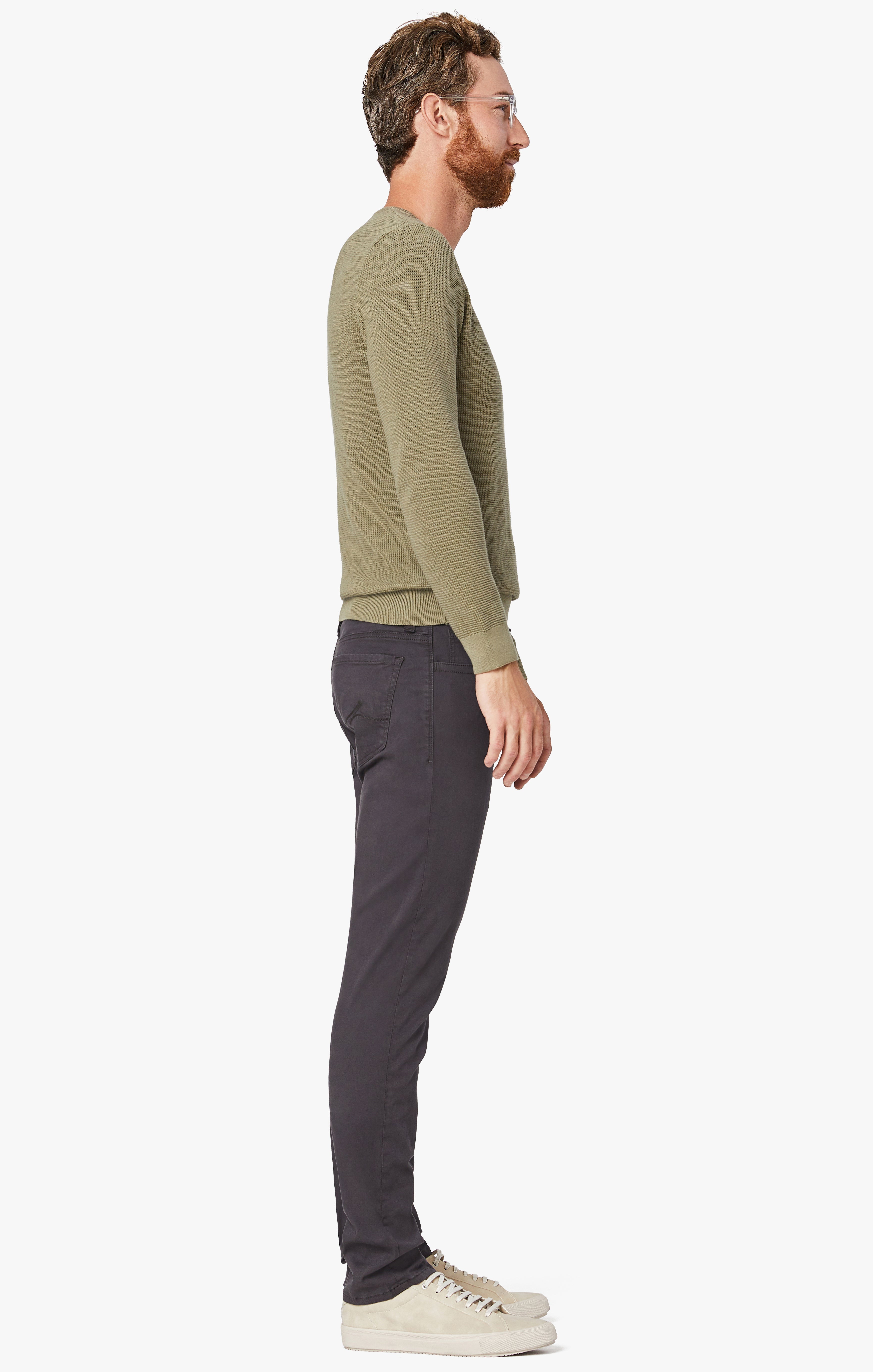 Cool Tapered Leg Pants In Anthracite Twill Image 2