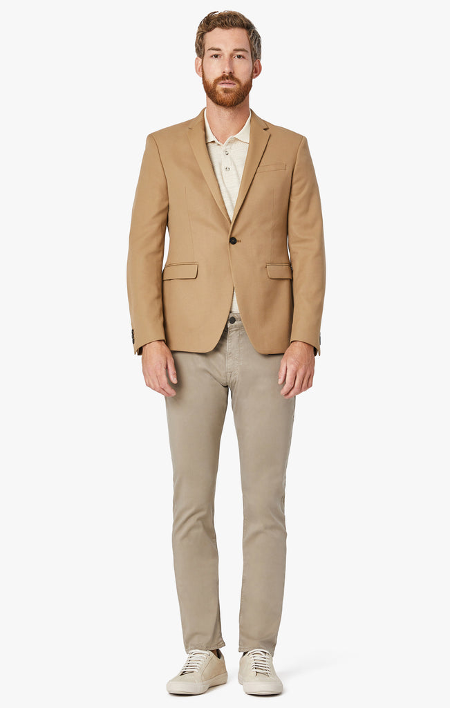 Cool Tapered Leg Pants In Mushroom Twill