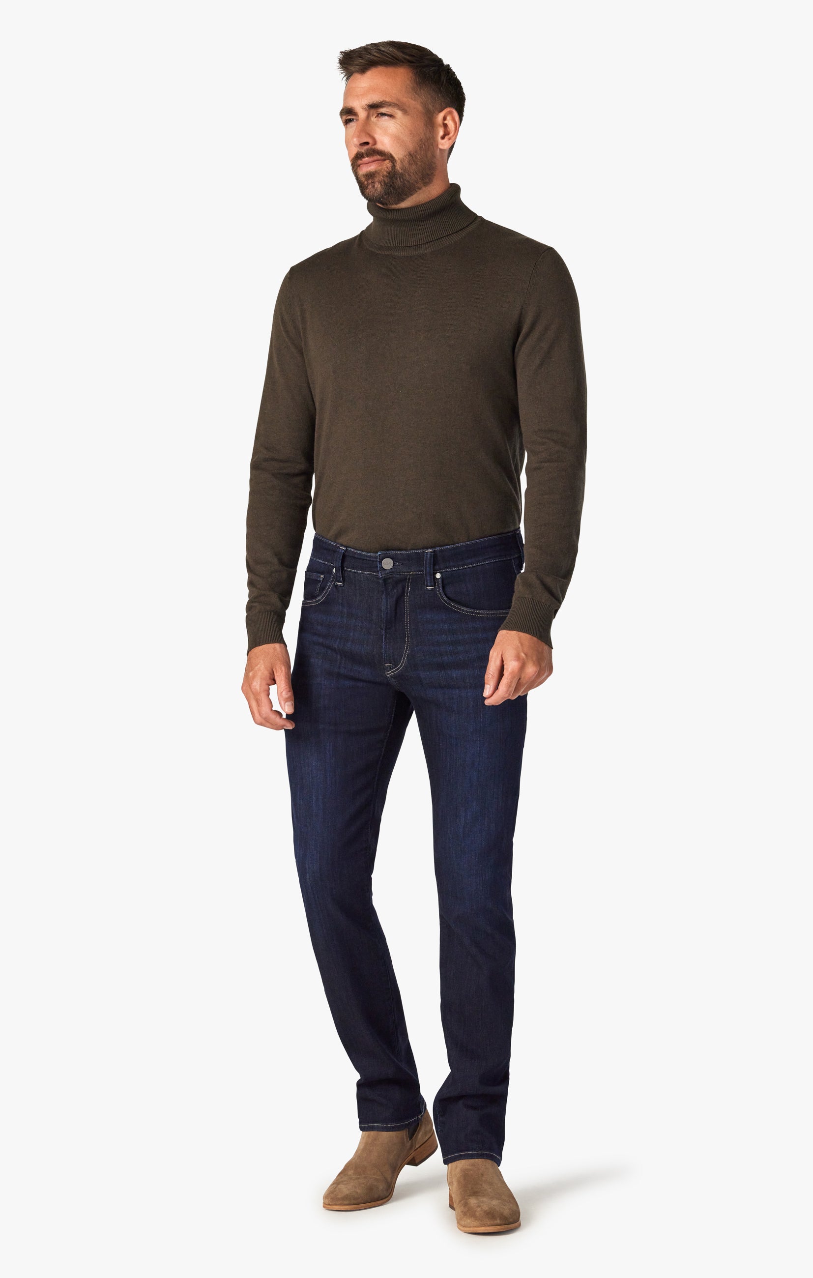 Cool Tapered Leg Jeans In Deep Refined Image 1