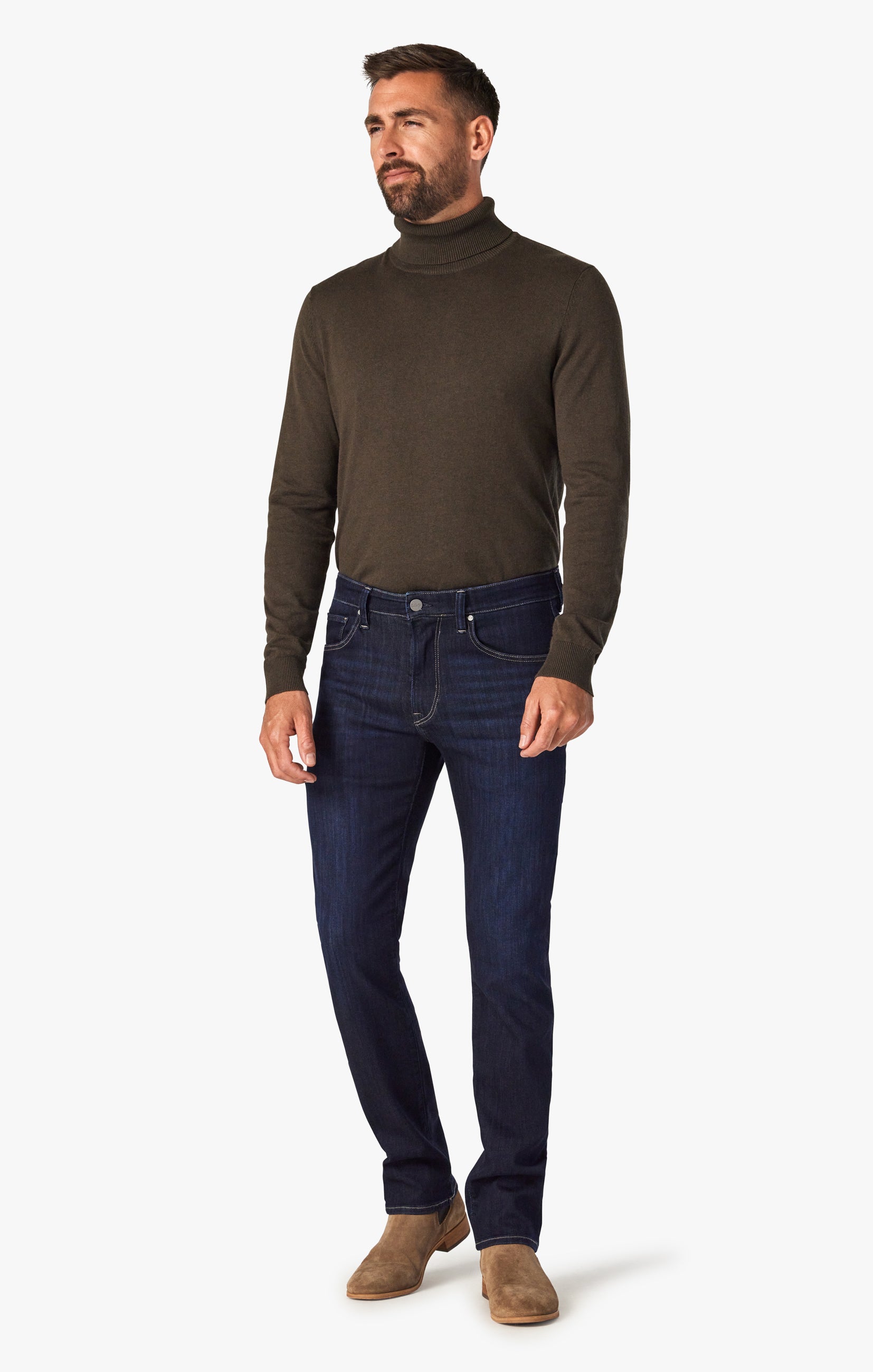 Cool Tapered Leg Jeans In Deep Refined