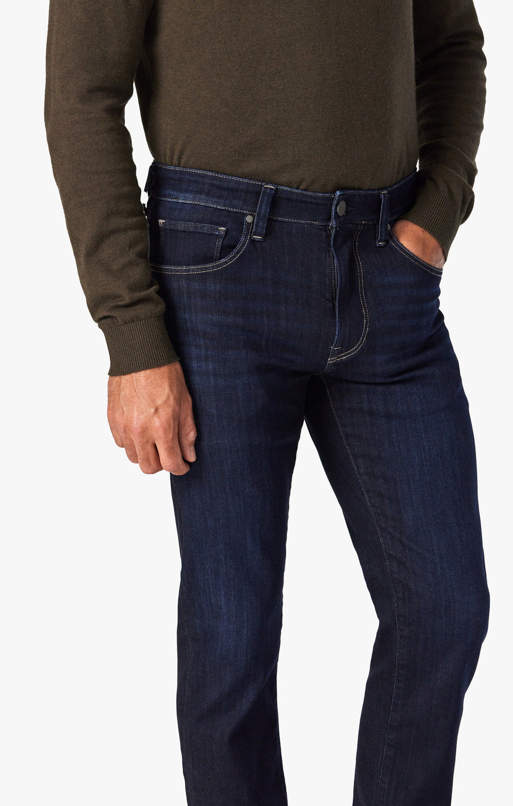 Cool Tapered Leg Jeans In Deep Refined