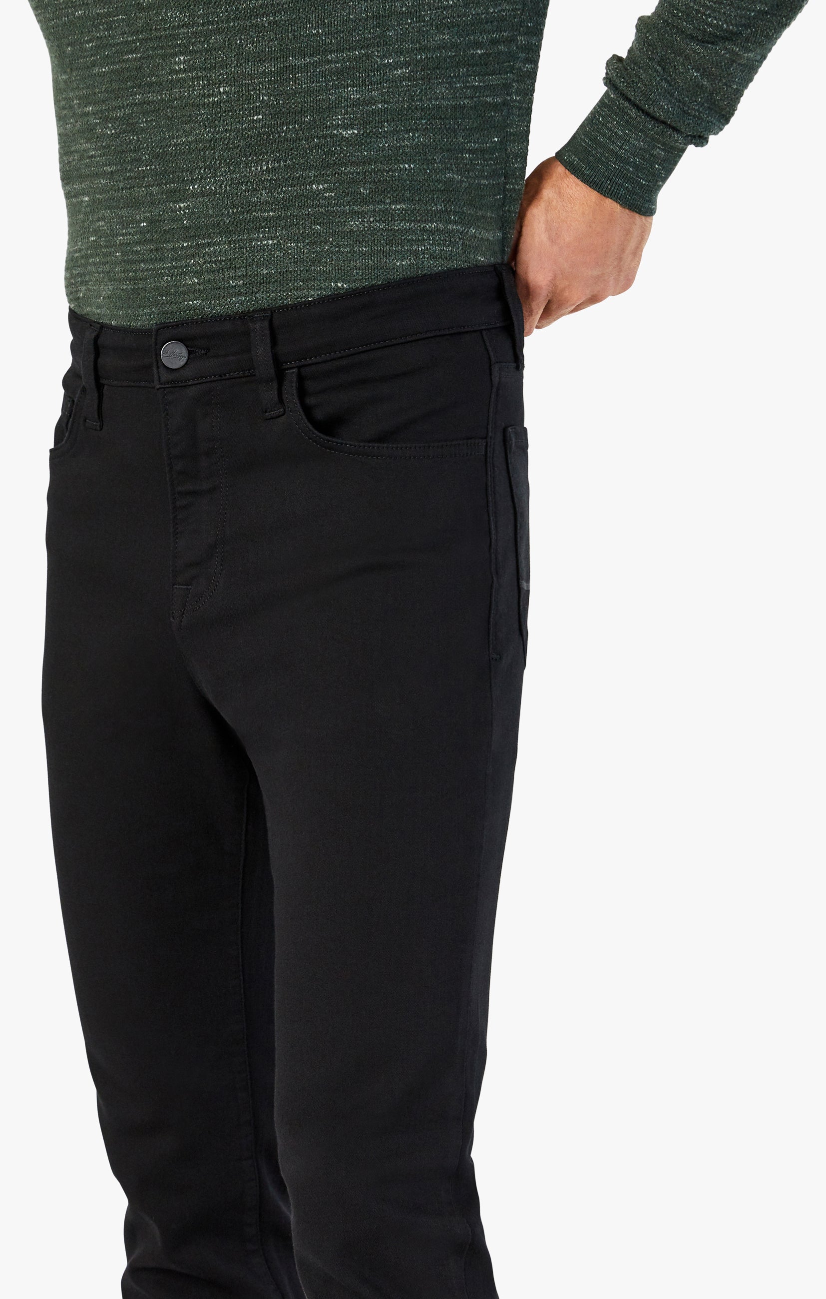 Champ Athletic Fit Jeans In Jet Black