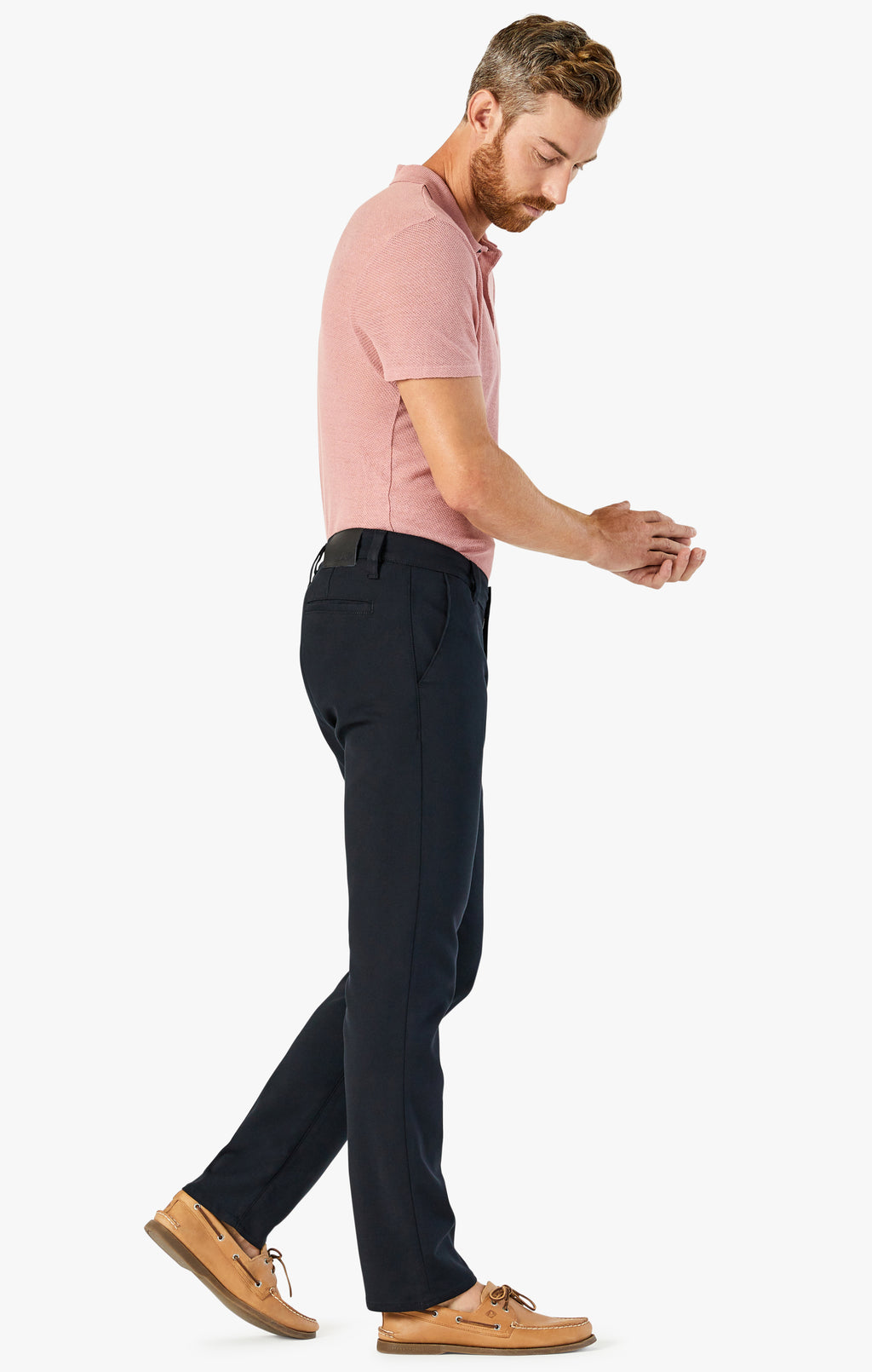 Verona Straight Leg Chino Pants In Black High Flyer
