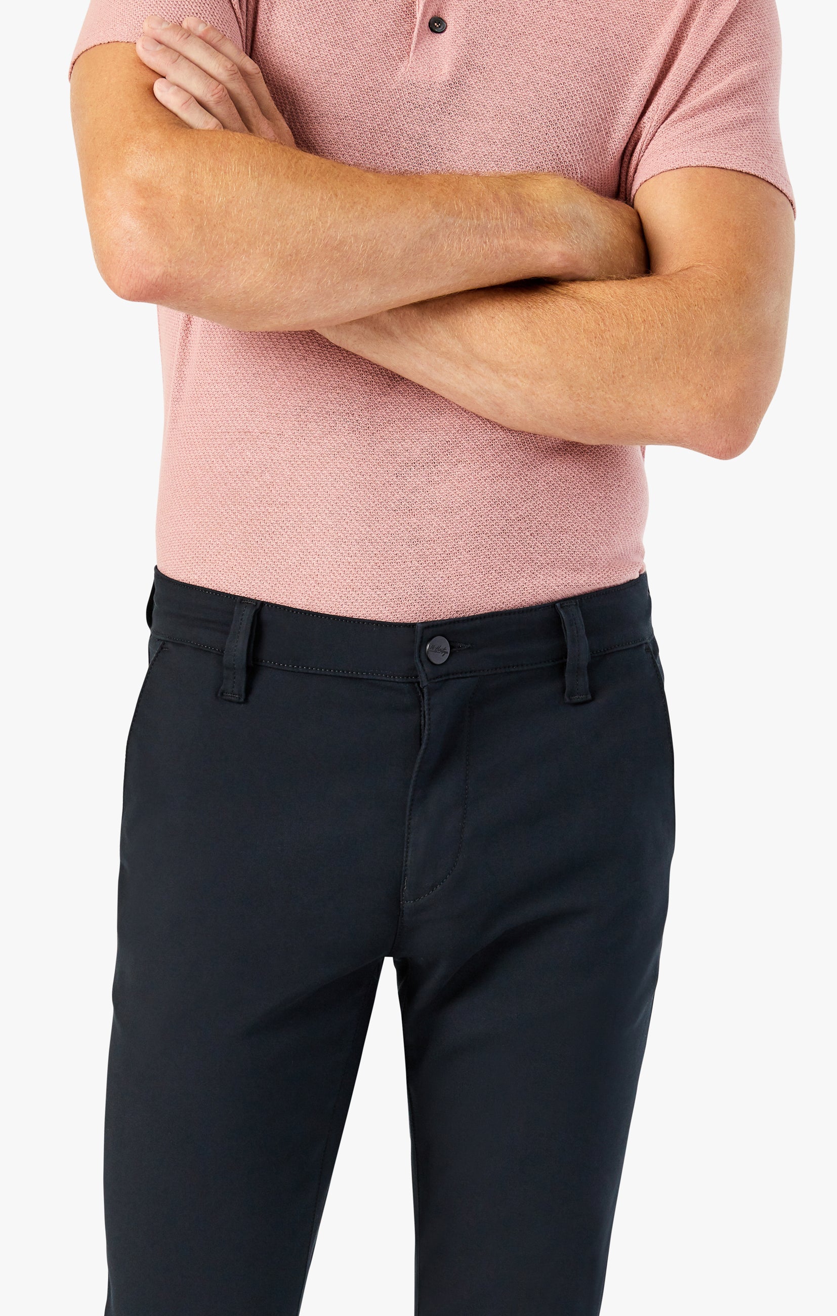 Verona Straight Leg Chino Pants In Black High Flyer
