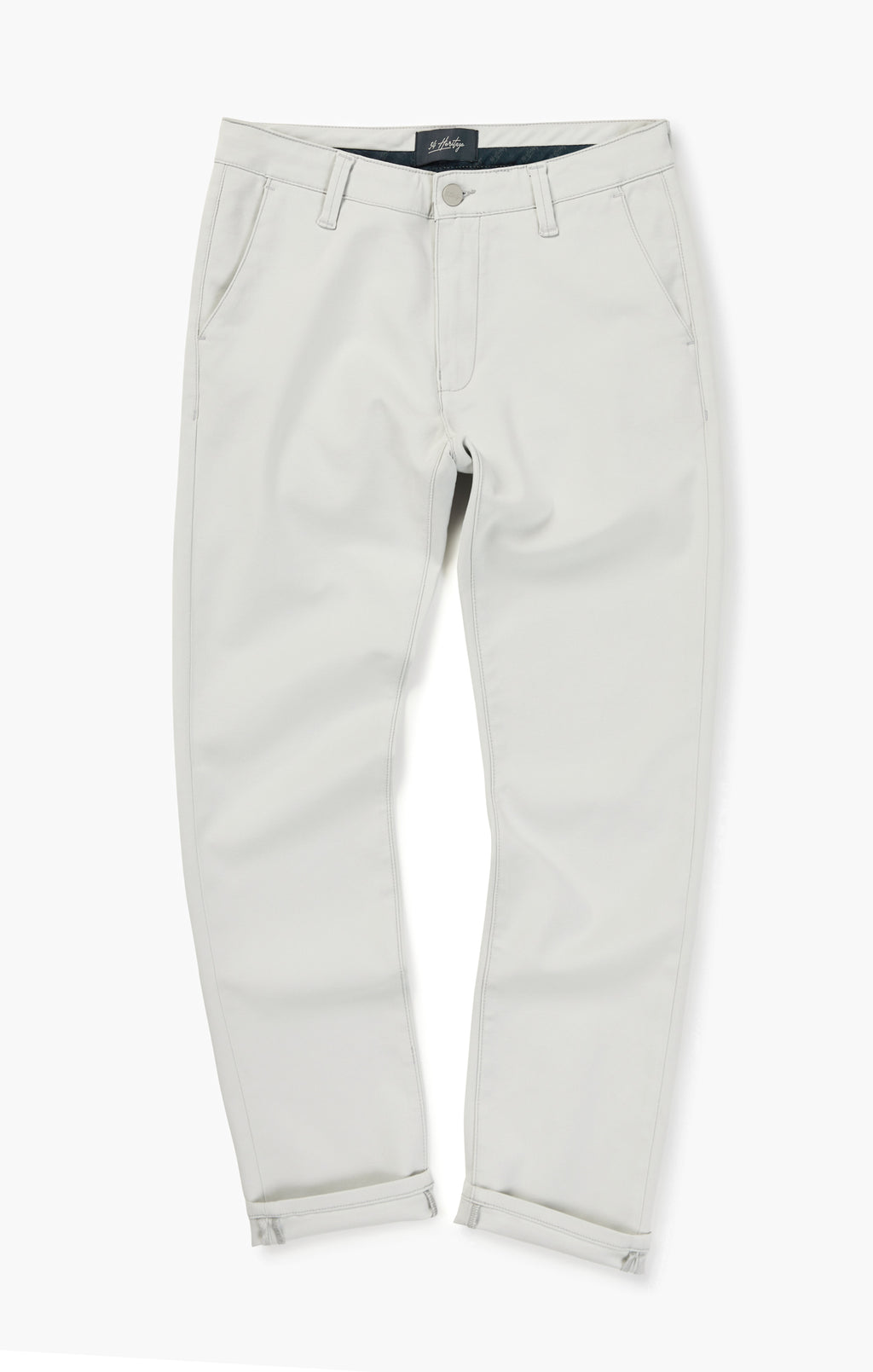 Verona Straight Leg Chino Pants In Stone High Flyer