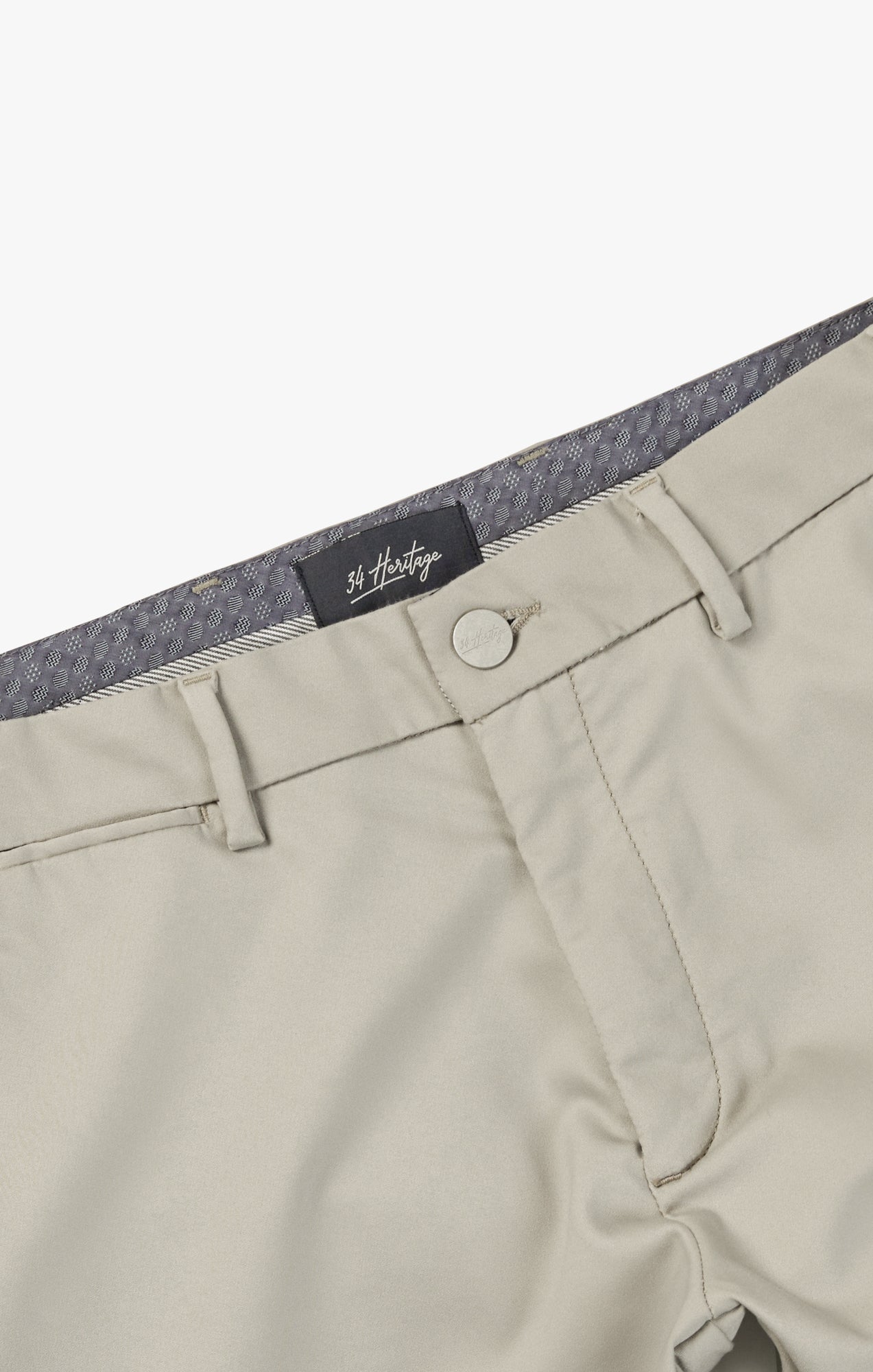 Verona Tailored Slim Leg Chino Pants In Aluminum Image 9