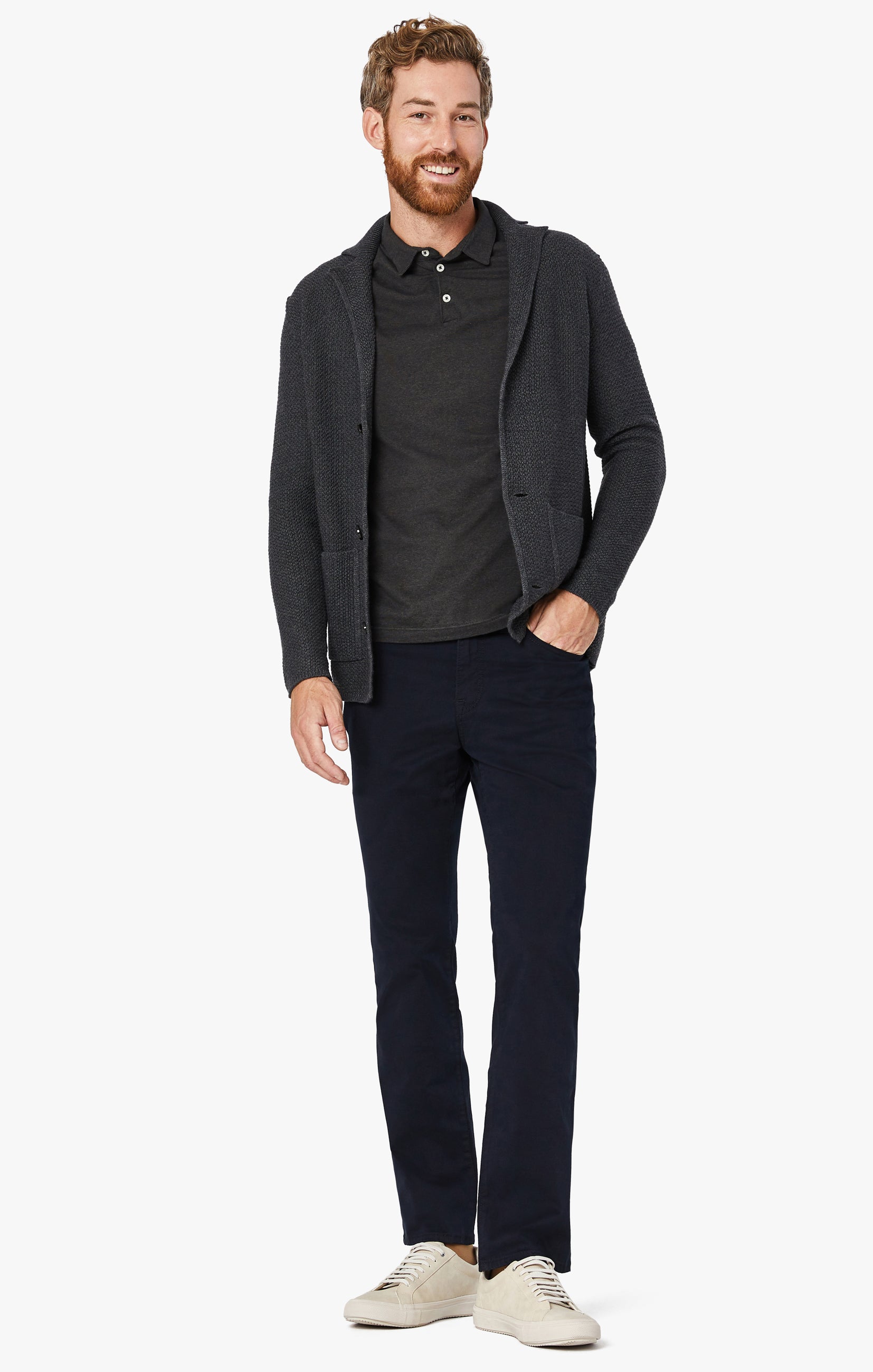 Charisma Classic Fit Pants in Navy Twill Image 3