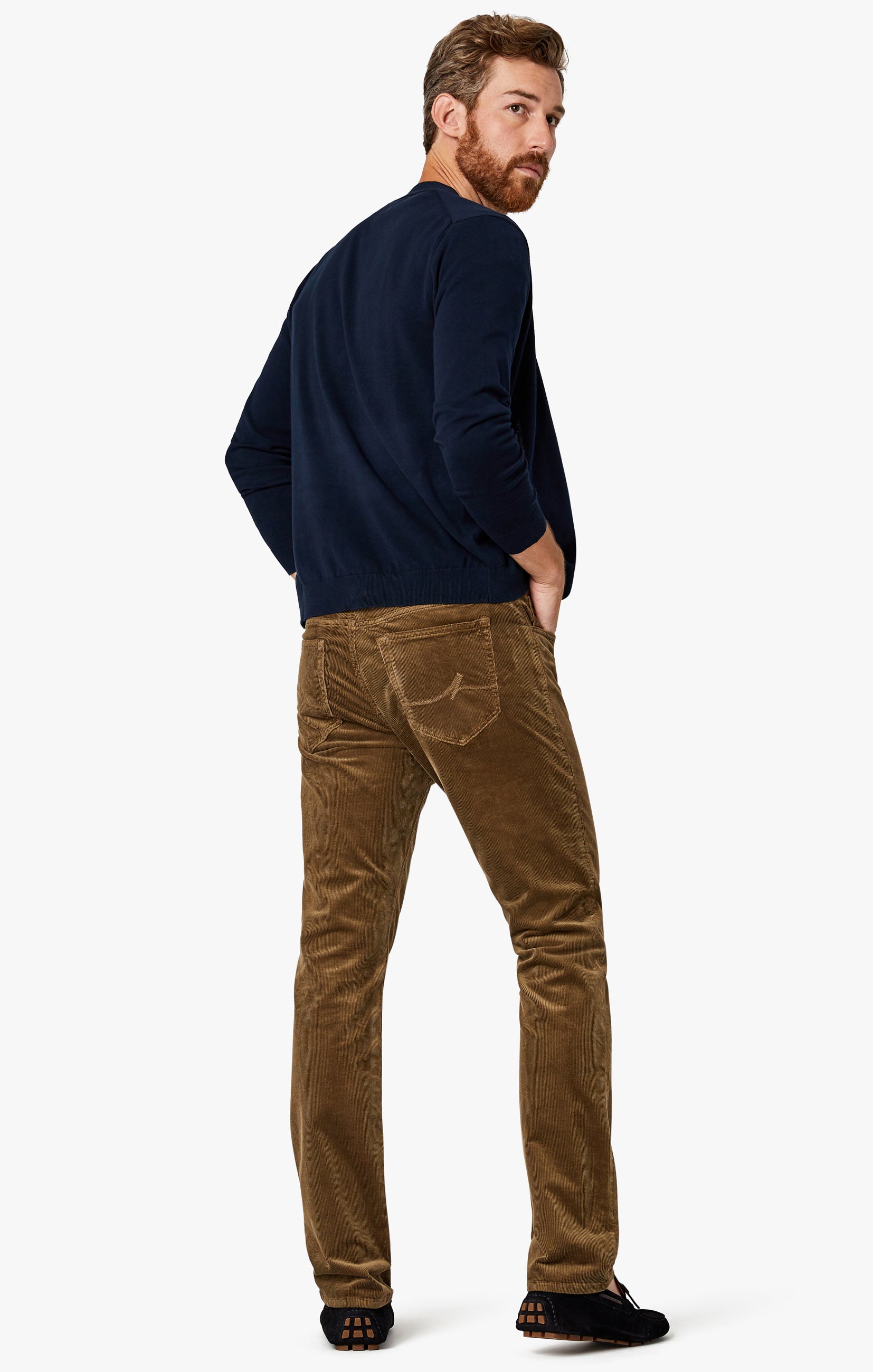 Courage Straight Leg Pants In Tobacco Cord Image 5