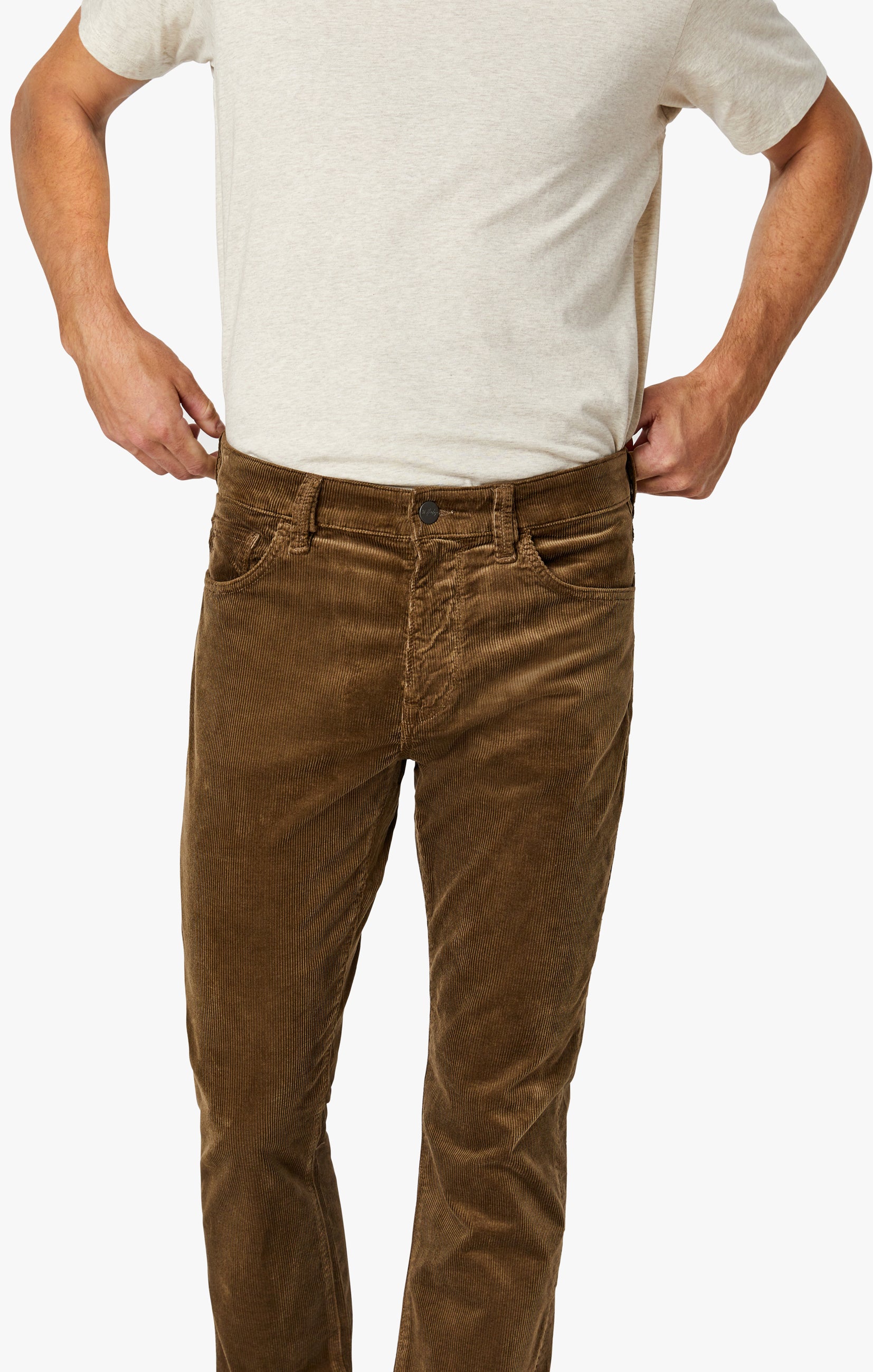 Courage Straight Leg Pants In Tobacco Cord Image 8