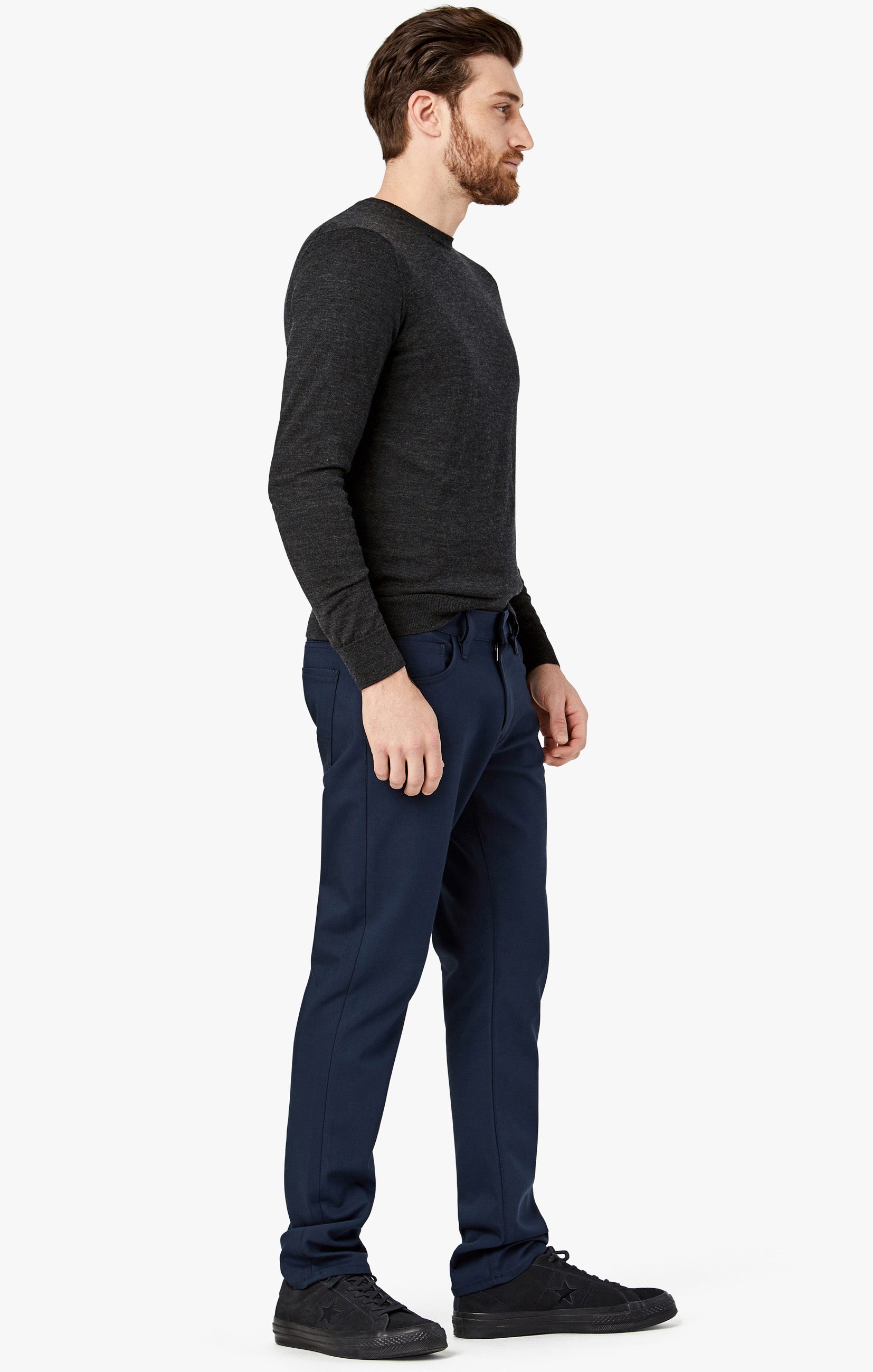 Courage Straight Leg Pants in Navy Commuter Image 3