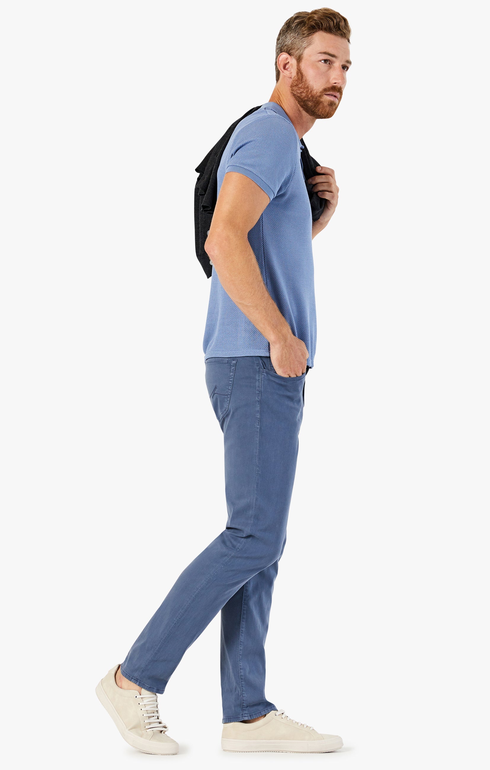 Courage Straight Leg Pants In Vintage Indigo Twill