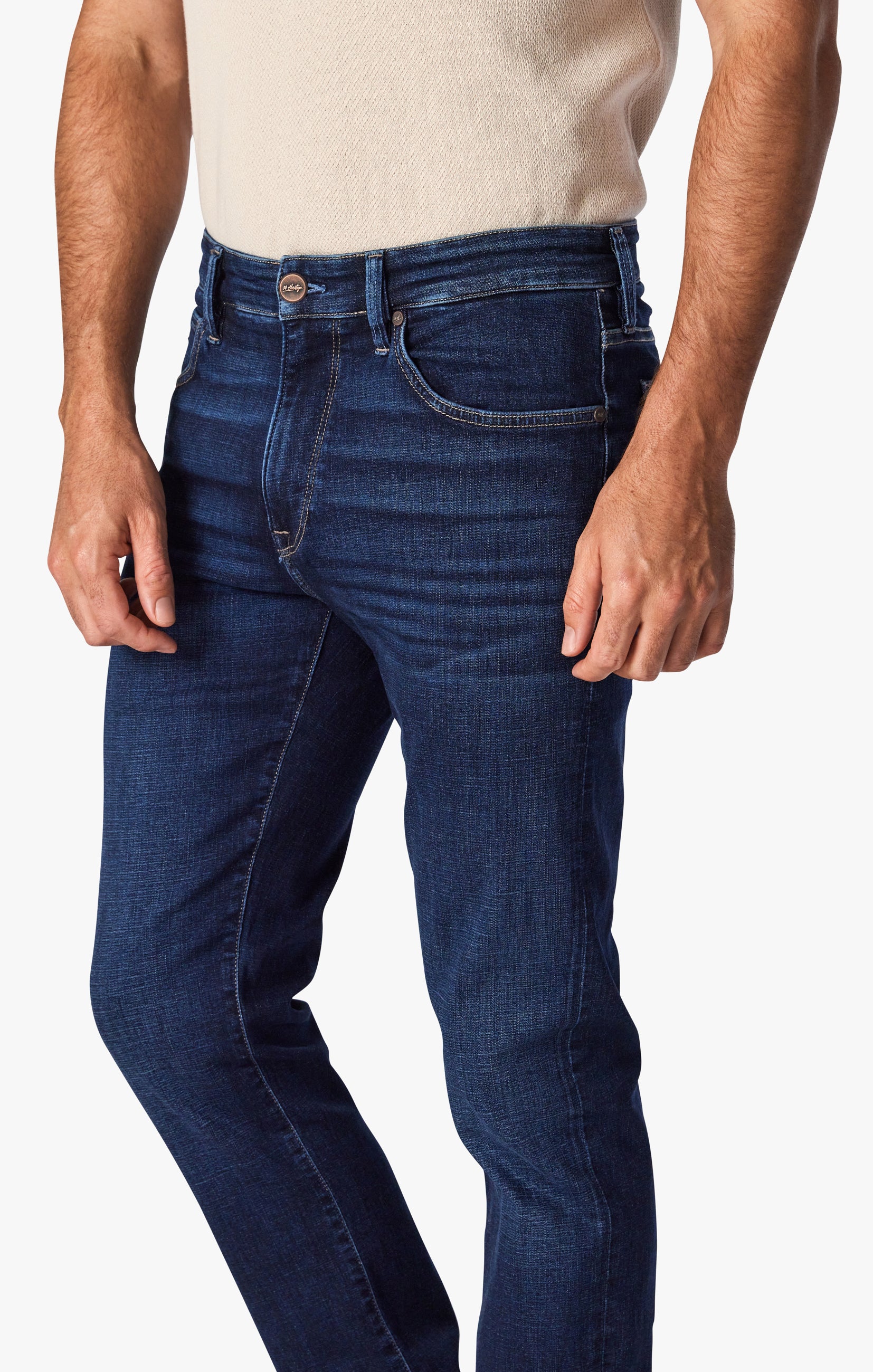 Courage Straight Leg Jeans In Dark Shaded Organic