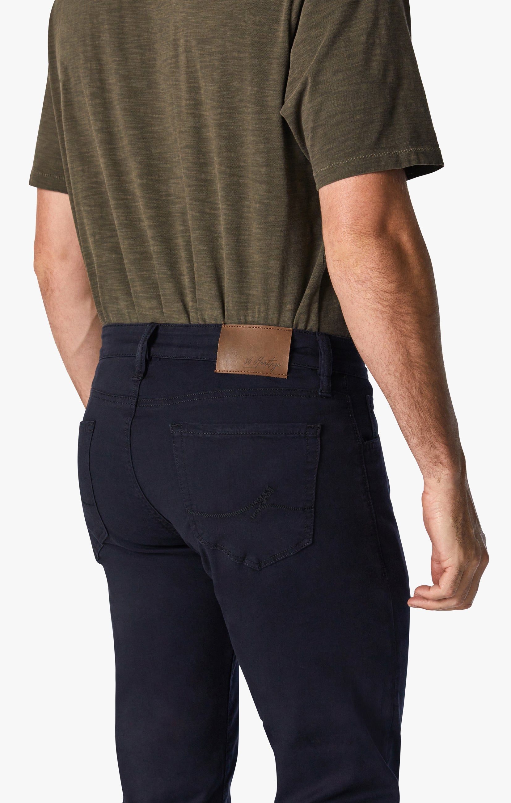 Courage Straight Leg Pants in Navy Twill Image 2