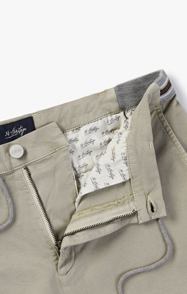 Ravenna Drawstring Shorts In Aluminum Soft Touch
