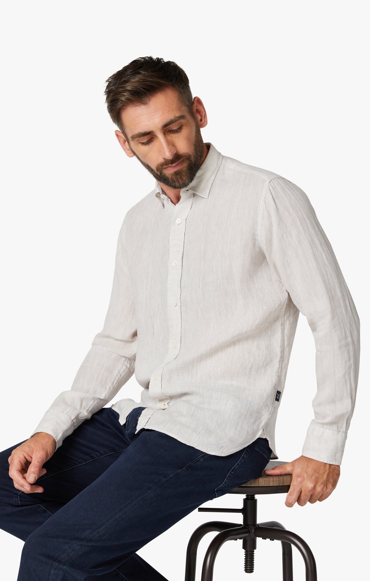 Linen Shirt in Simply Taupe Image 8