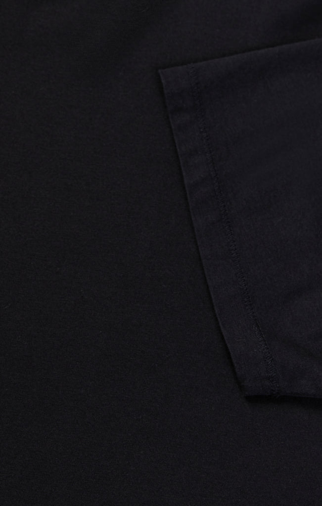 Deconstructed V-Neck T-Shirt in Black