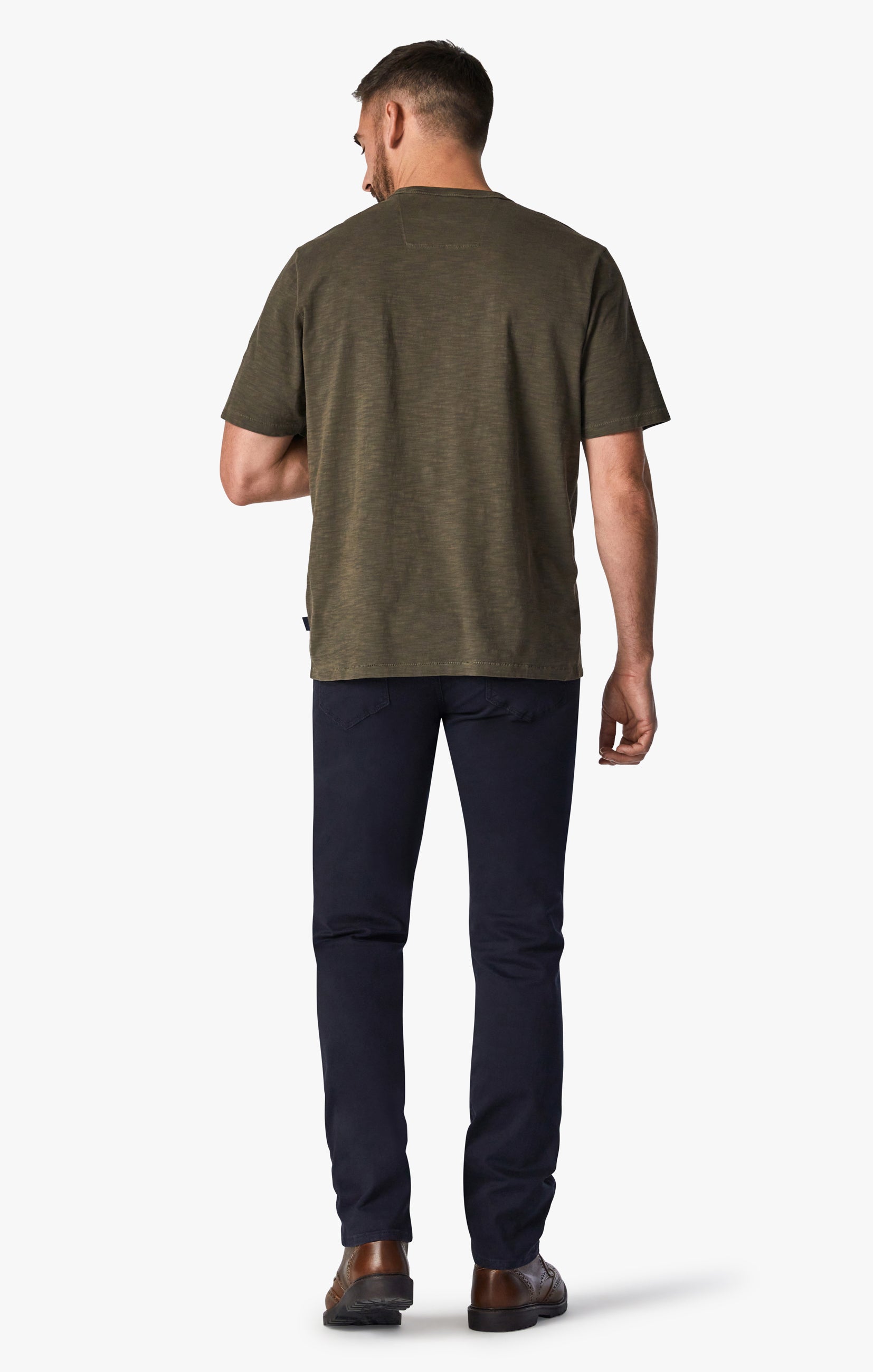 Courage Straight Leg Pants in Navy Twill Image 4