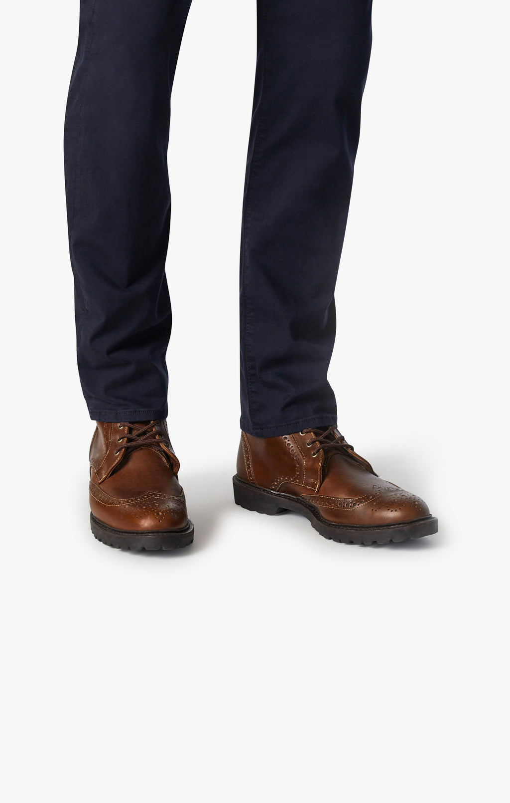 Courage Straight Leg Pants in Navy Twill