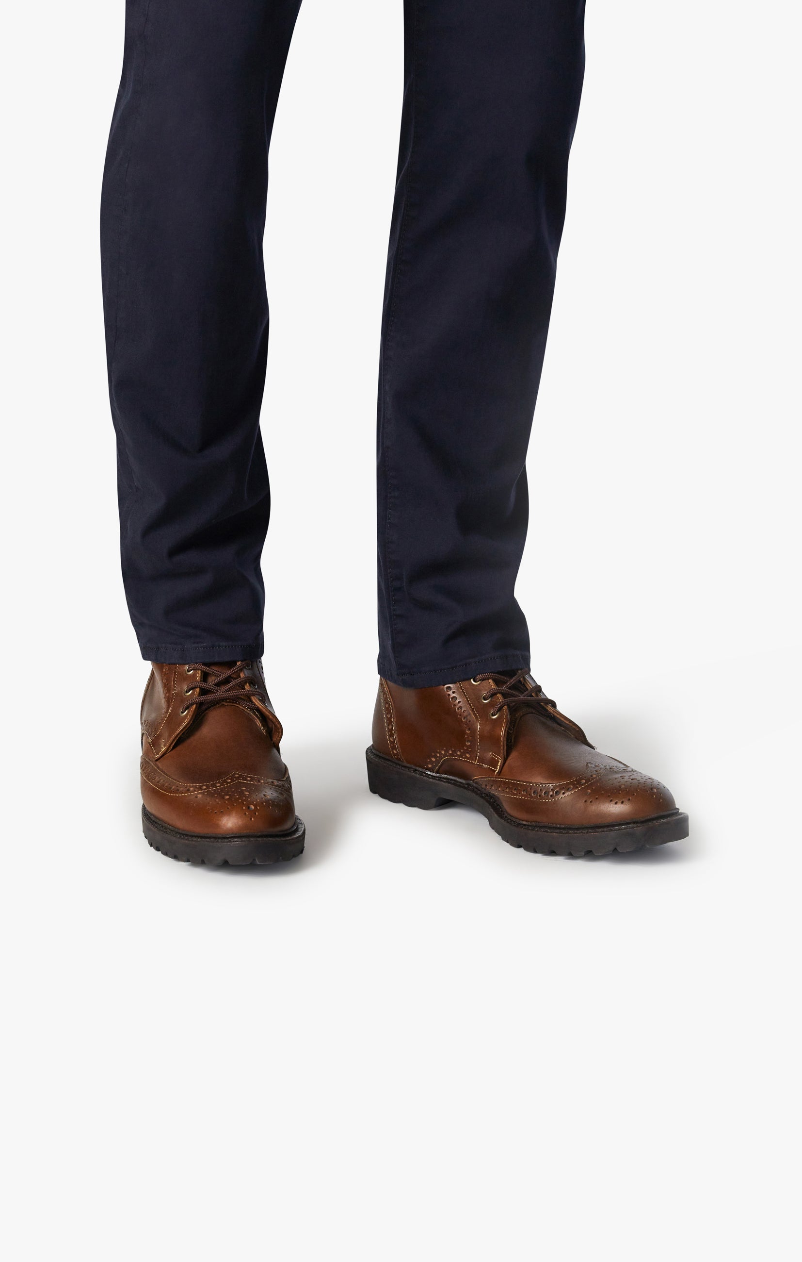 Courage Straight Leg Pants in Navy Twill