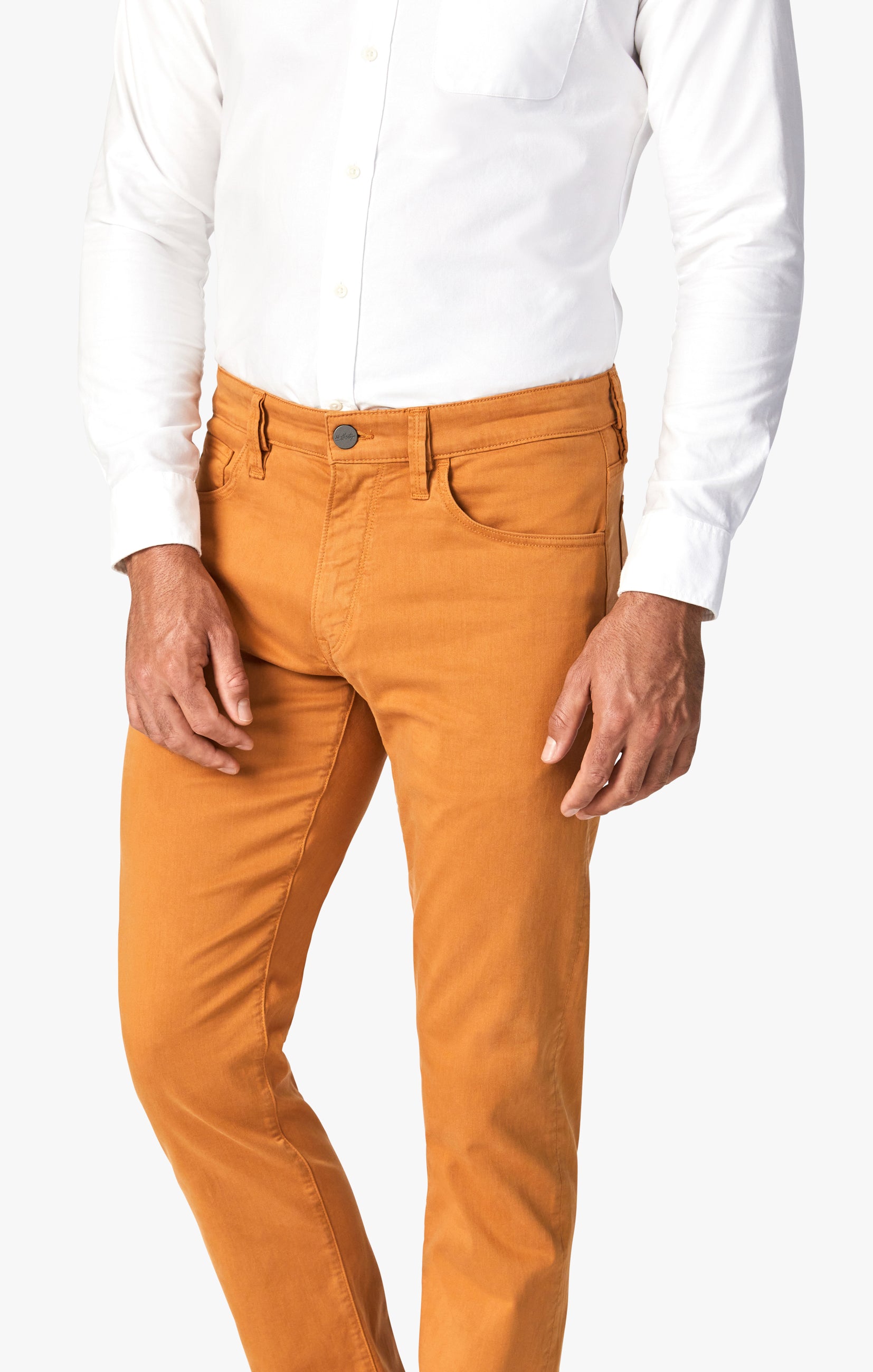 Cool Tapered Leg Pants In Almond Twill Image 6