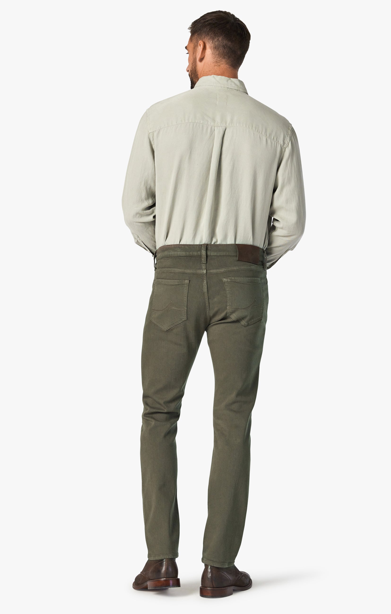 Cool Tapered Leg Pants In Green Comfort Image 4