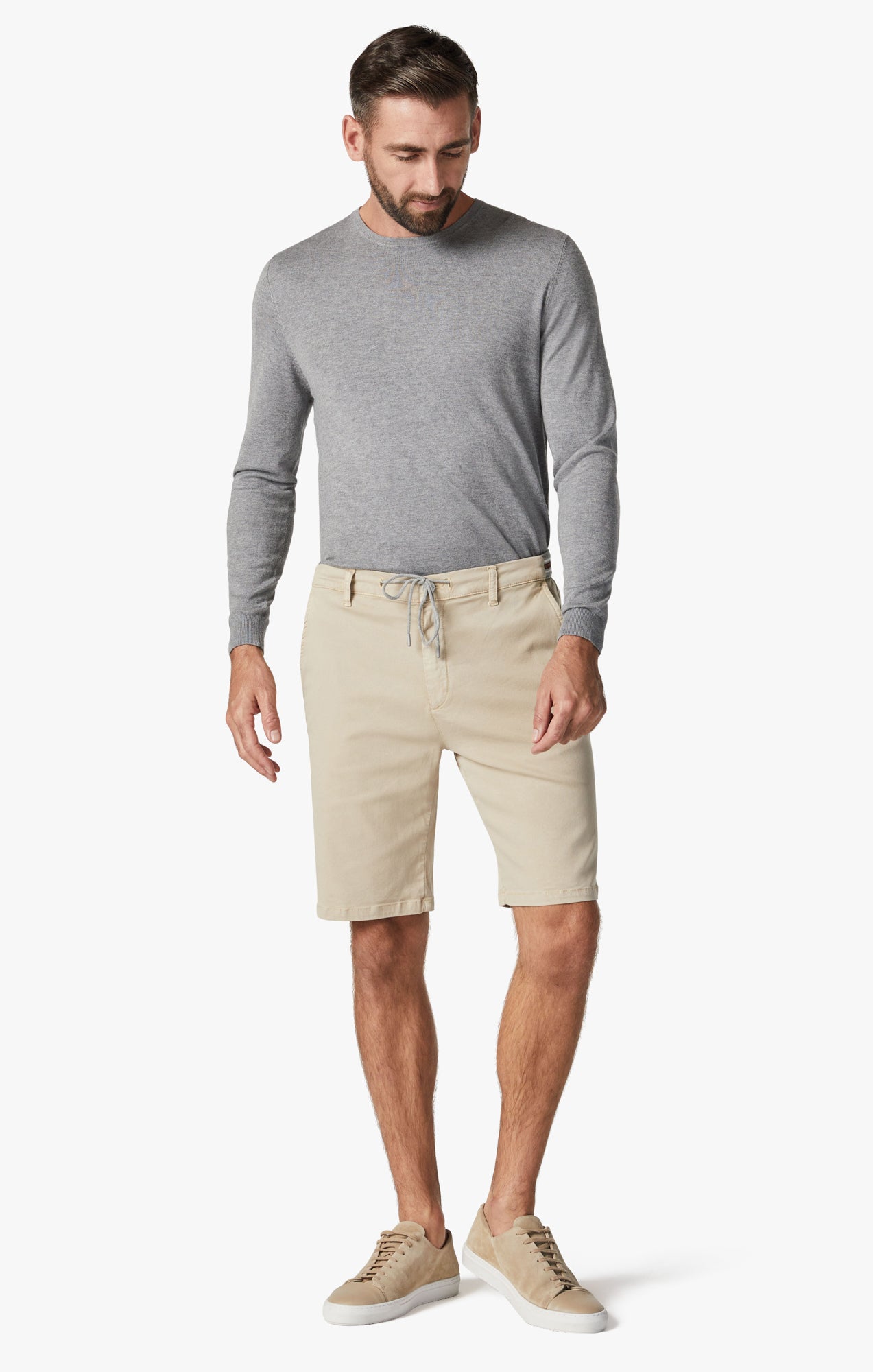 Ravenna Drawstring Shorts In Sand Soft Touch Image 1