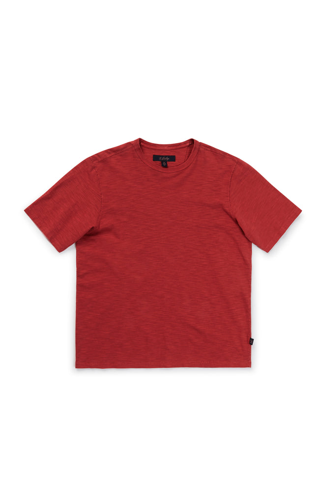 34 Heritage Men's Slub Crew Neck T-Shirt in Red – 34 Heritage Canada