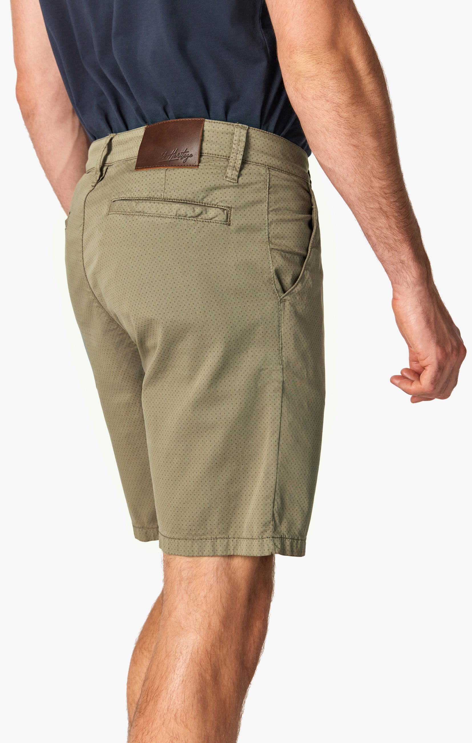 Arizona Slim Shorts in Dusty Olive Dot Image 3