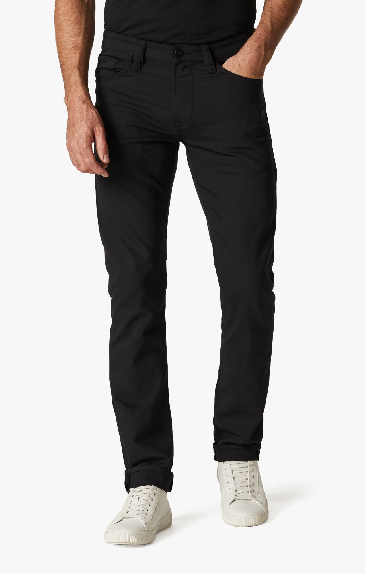 Courage Straight Leg Jeans in Onyx Commuter Image 2