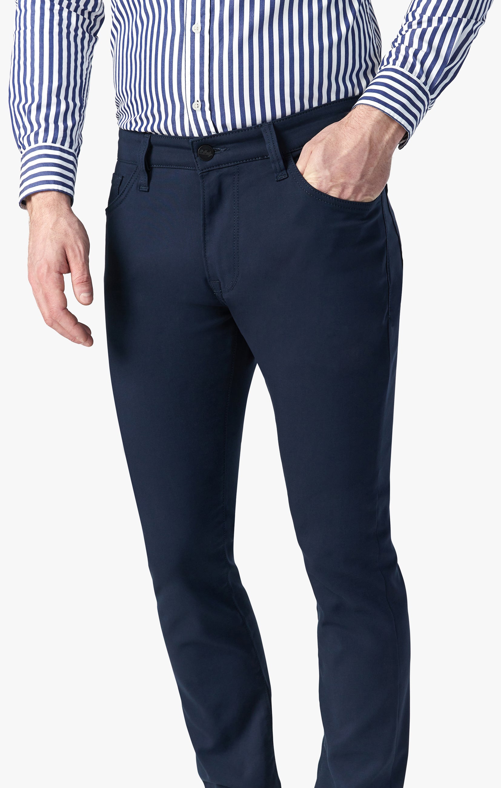 Courage Straight Leg Pants In Navy High Flyer Image 5