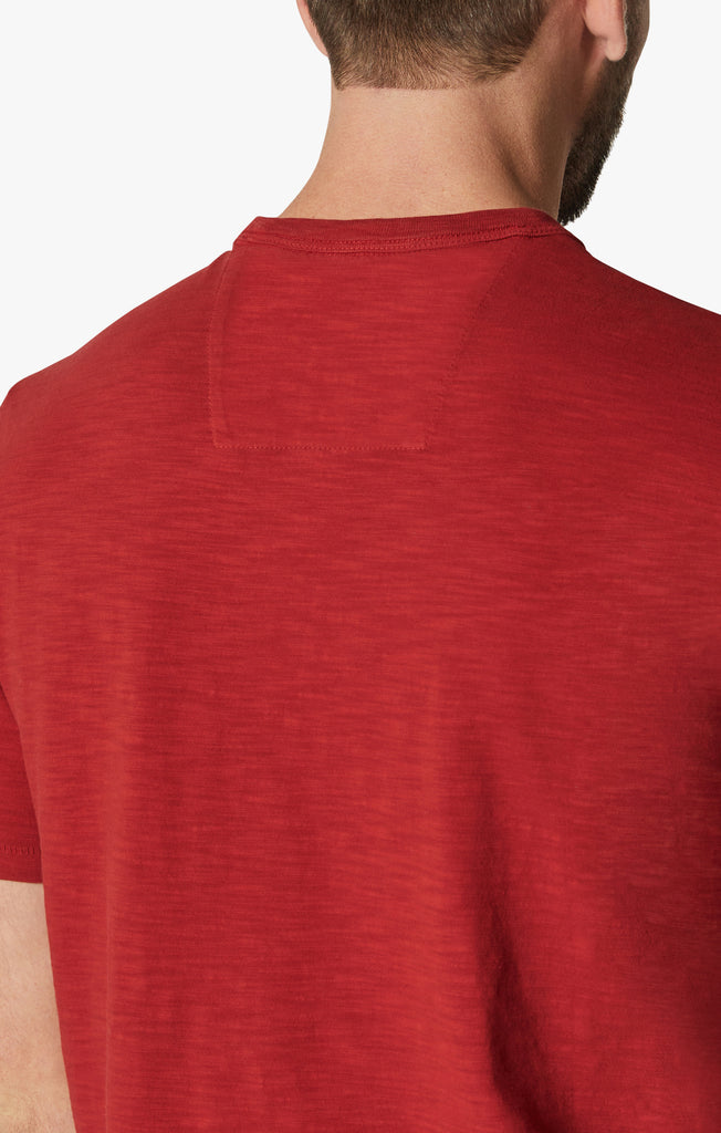 34 Heritage Men's Slub Crew Neck T-Shirt in Red – 34 Heritage Canada