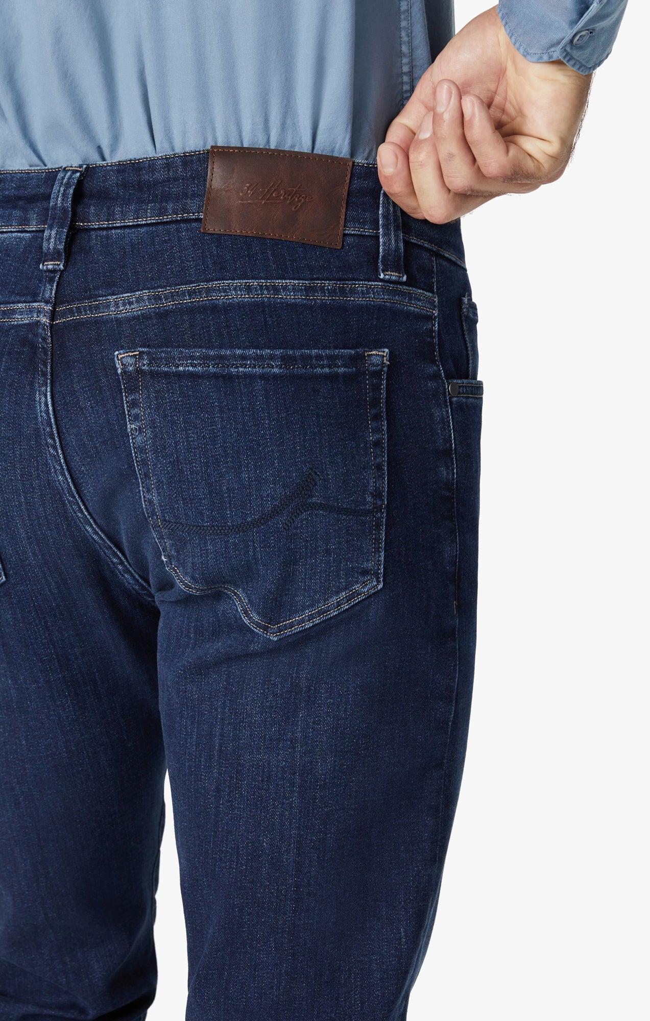 Courage Straight Leg Jeans In Deep Brushed Organic Image 3