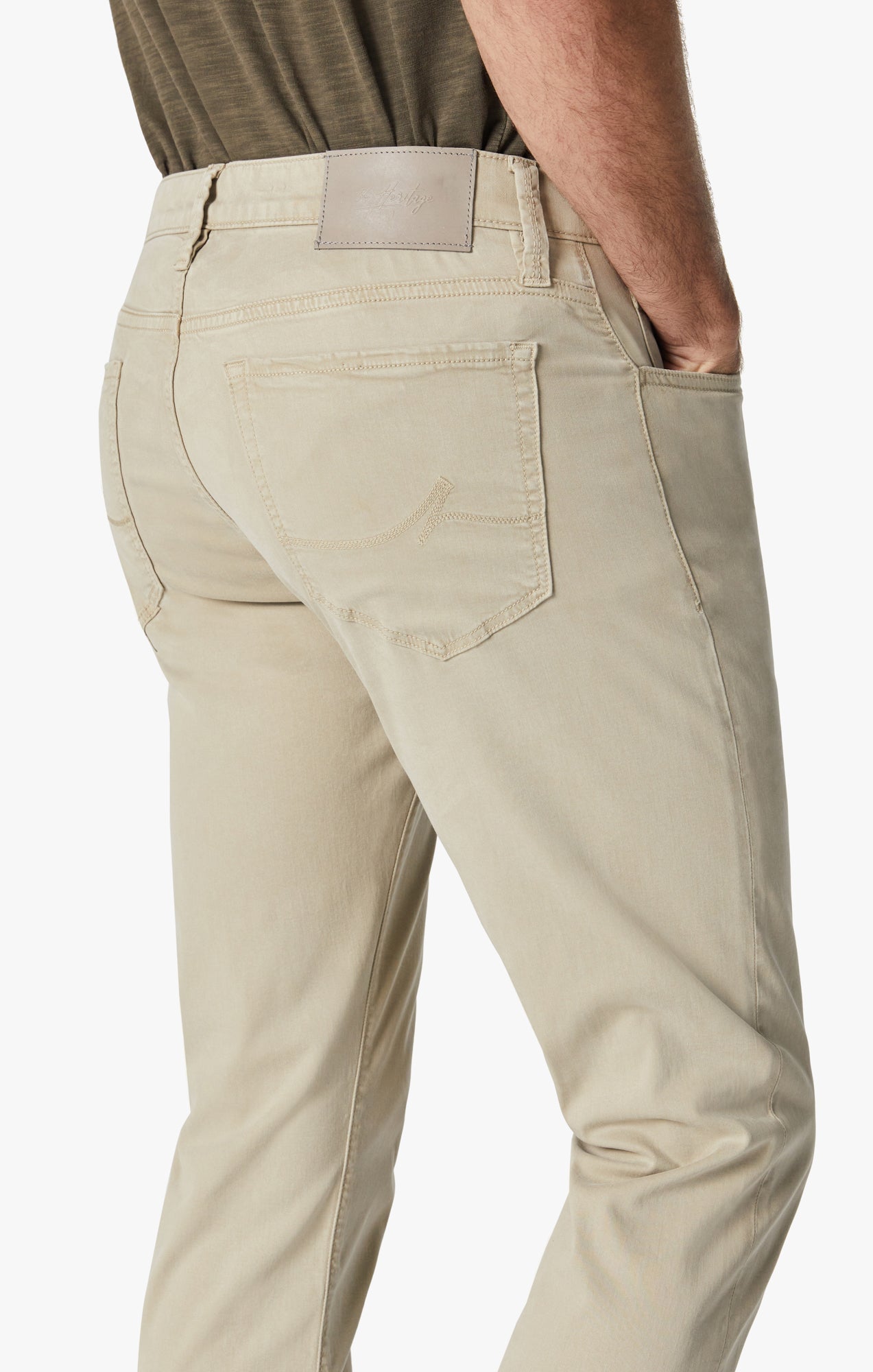 Charisma Relaxed Straight Pants In Aluminum Twill Image 5