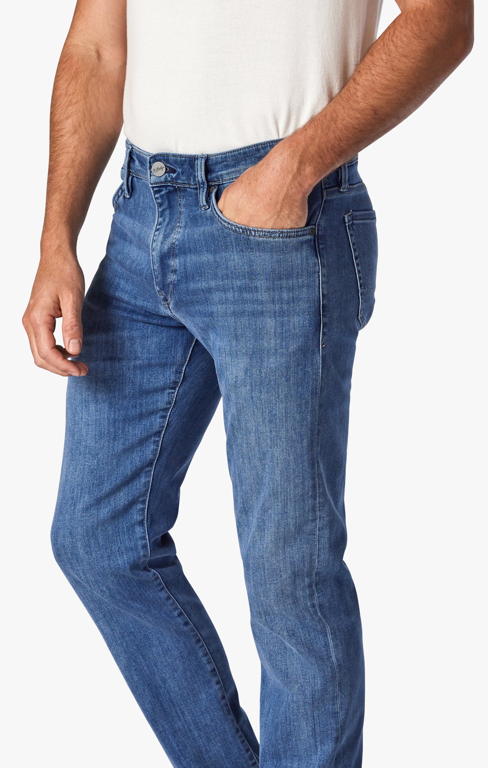 Courage Straight Leg Jeans In Mid Shaded Urban