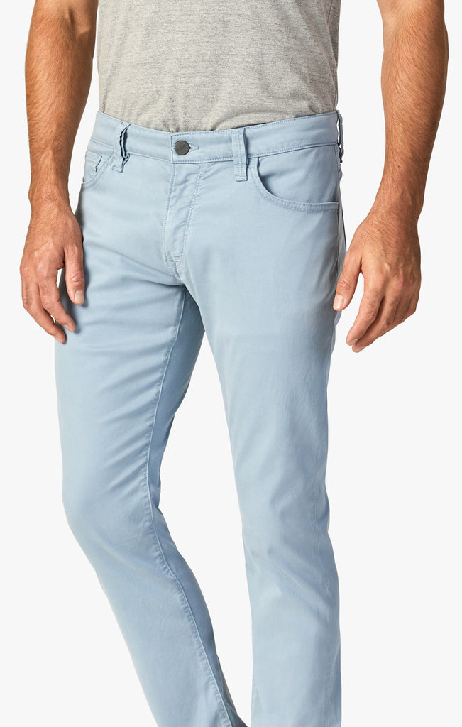 Cool Tapered Leg Pants In French Blue Soft Touch
