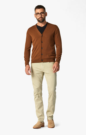 Cool Tapered Leg Pants In Moss Comfort