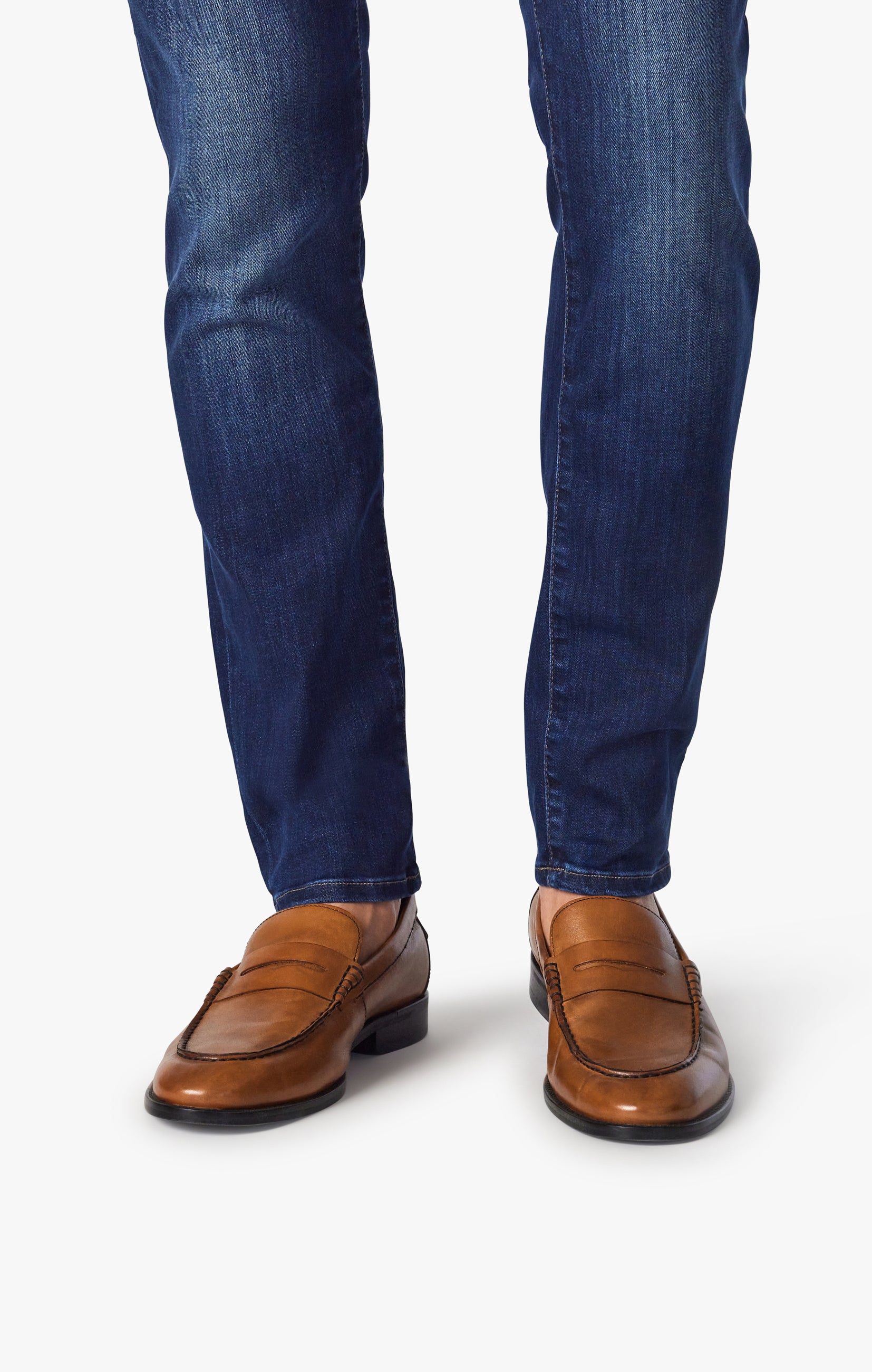 Calm Skinny Leg Jeans In Deep Tencel