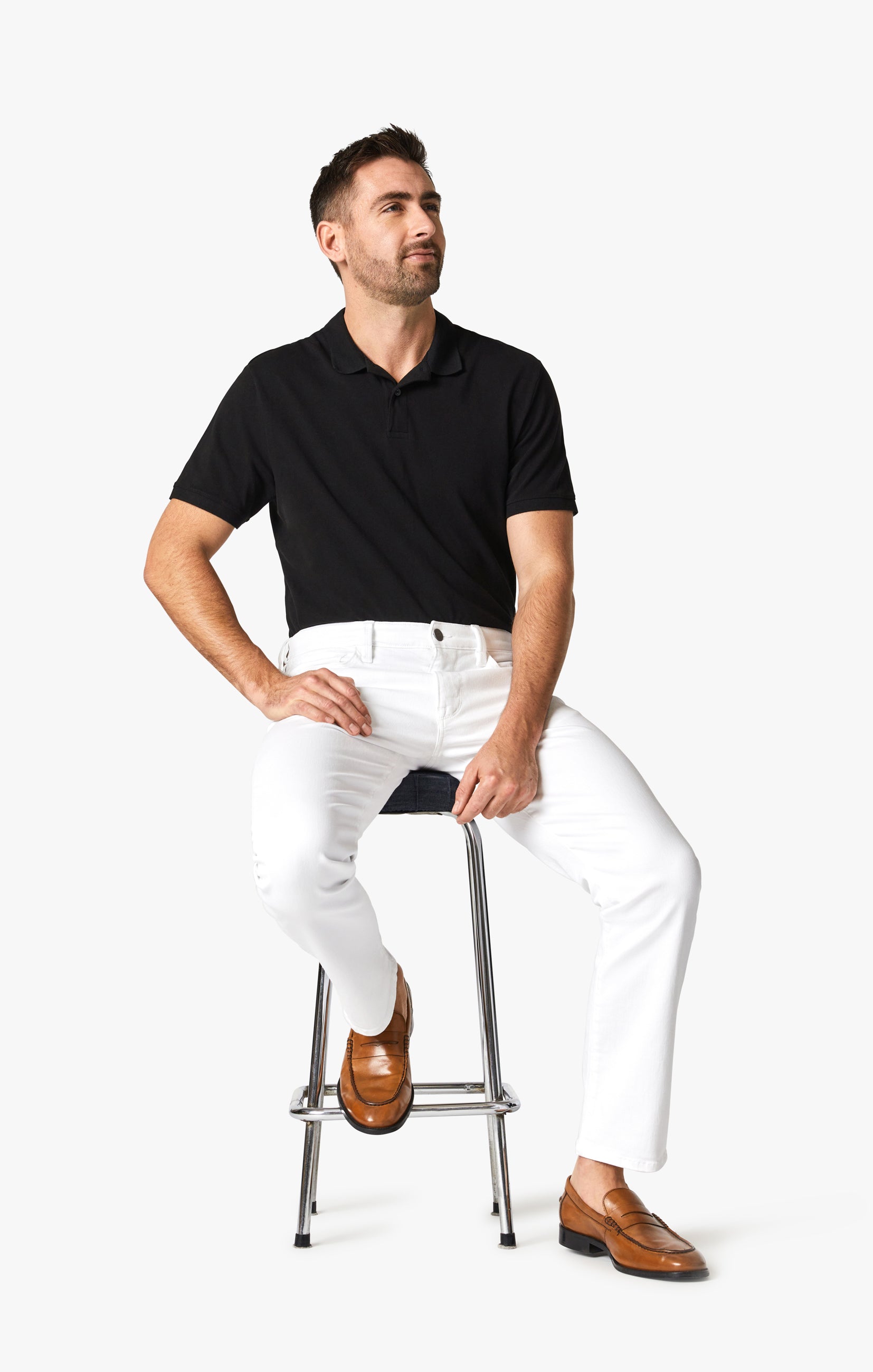 Courage Straight Leg Pants In Double White Comfort Image 4