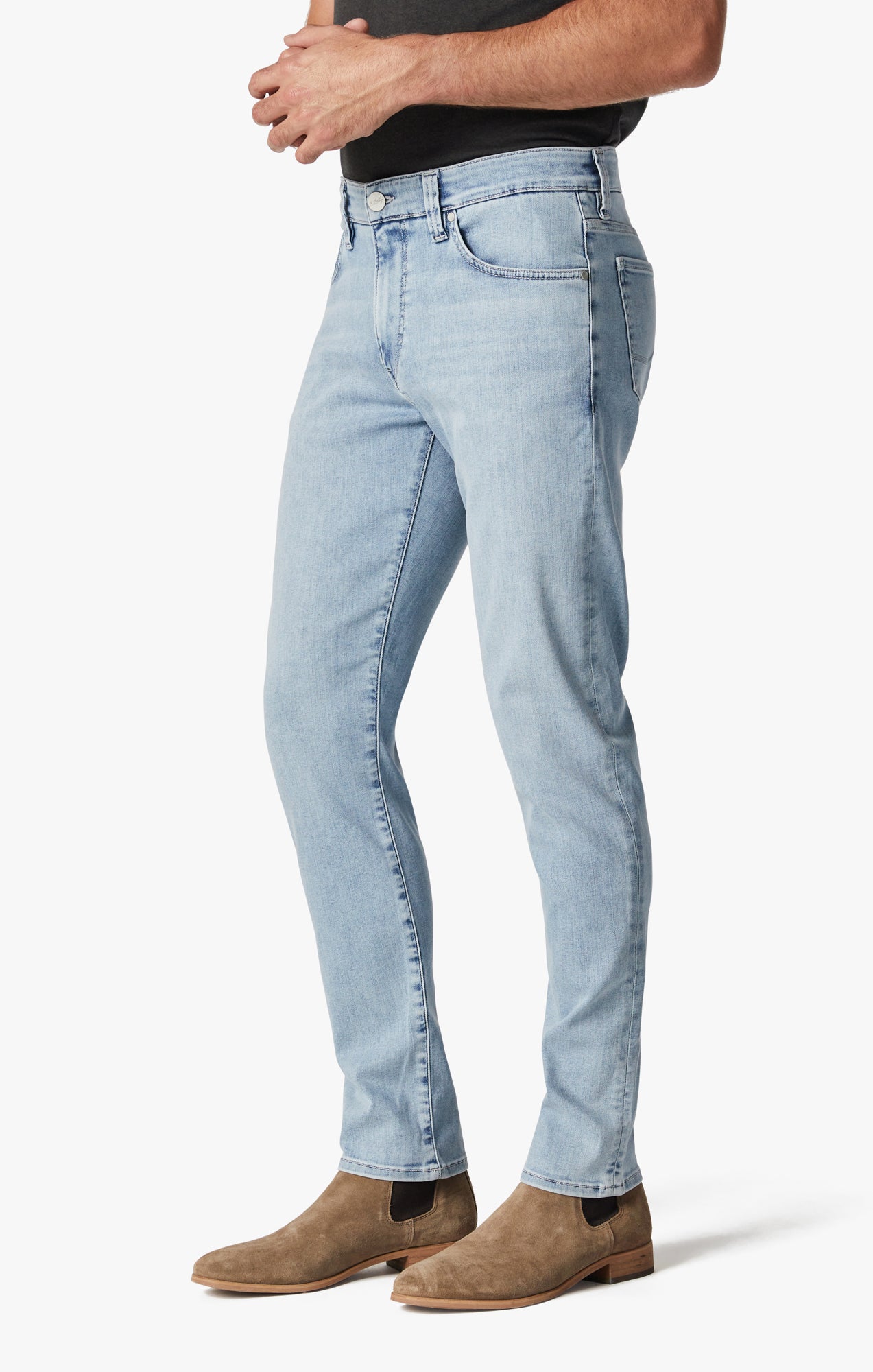 Calm Skinny Leg Jeans In Bleached Urban Image 3