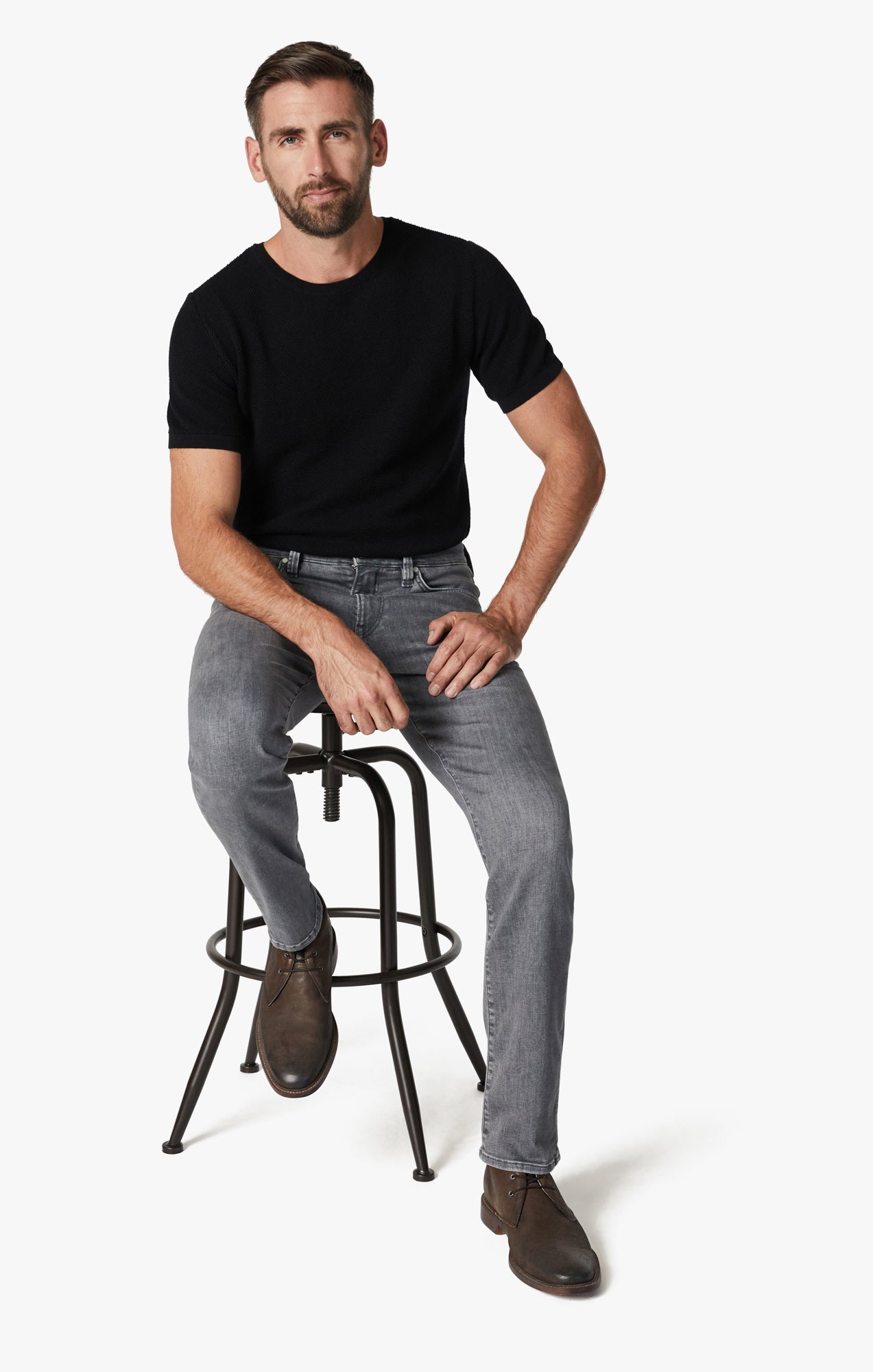 Cool Tapered Leg Jeans in Mid Smoke Urban Image 6