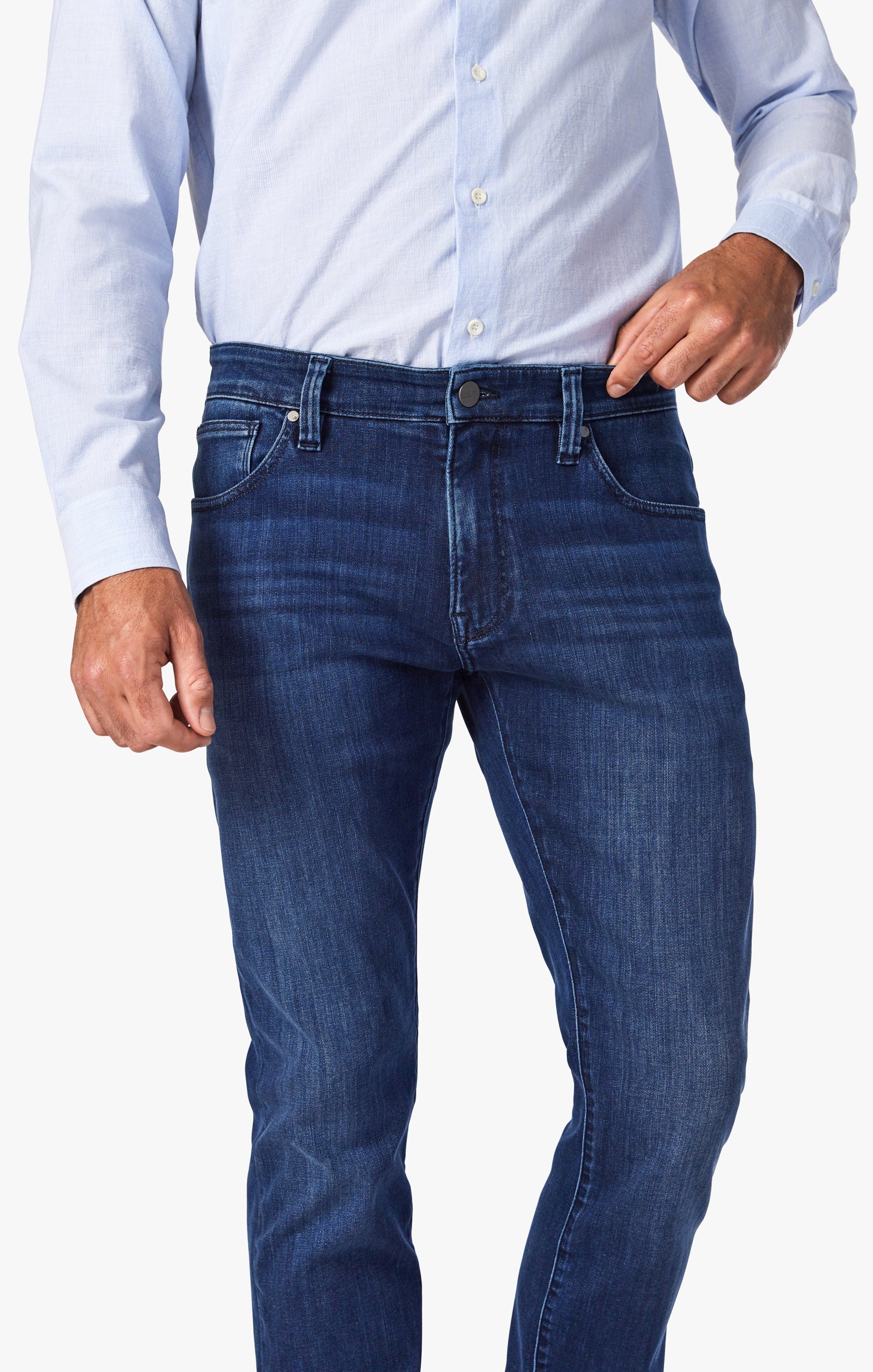 Cool Tapered Leg Jeans In Mid Indigo Urban Image 5
