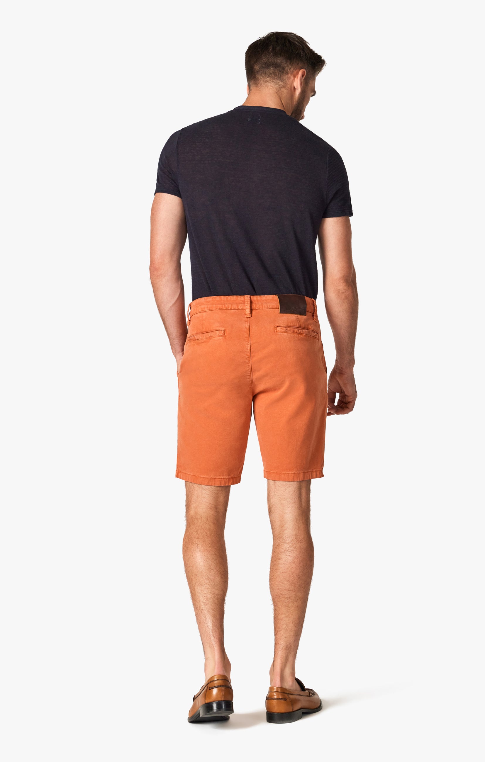Arizona Shorts In Orange Rust Soft Touch Image 3