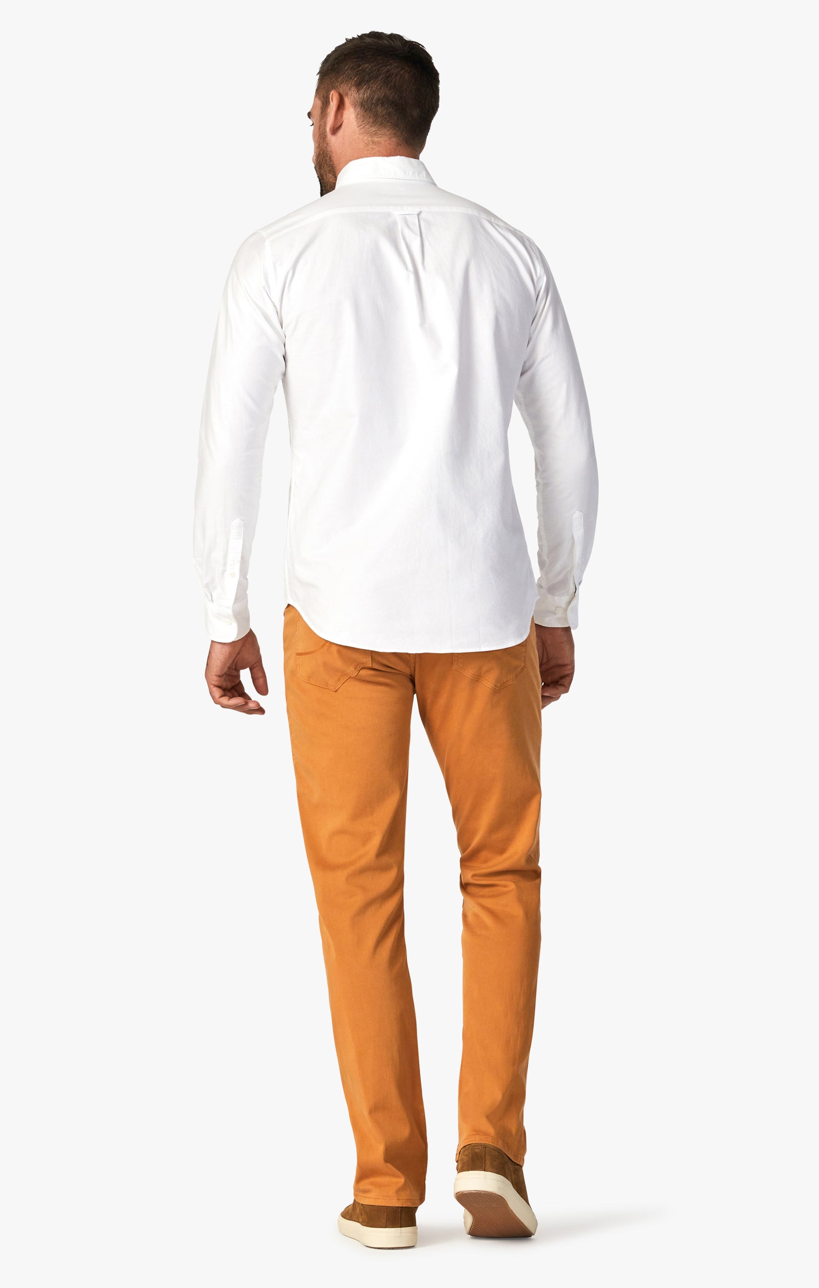 Cool Tapered Leg Pants In Almond Twill Image 3
